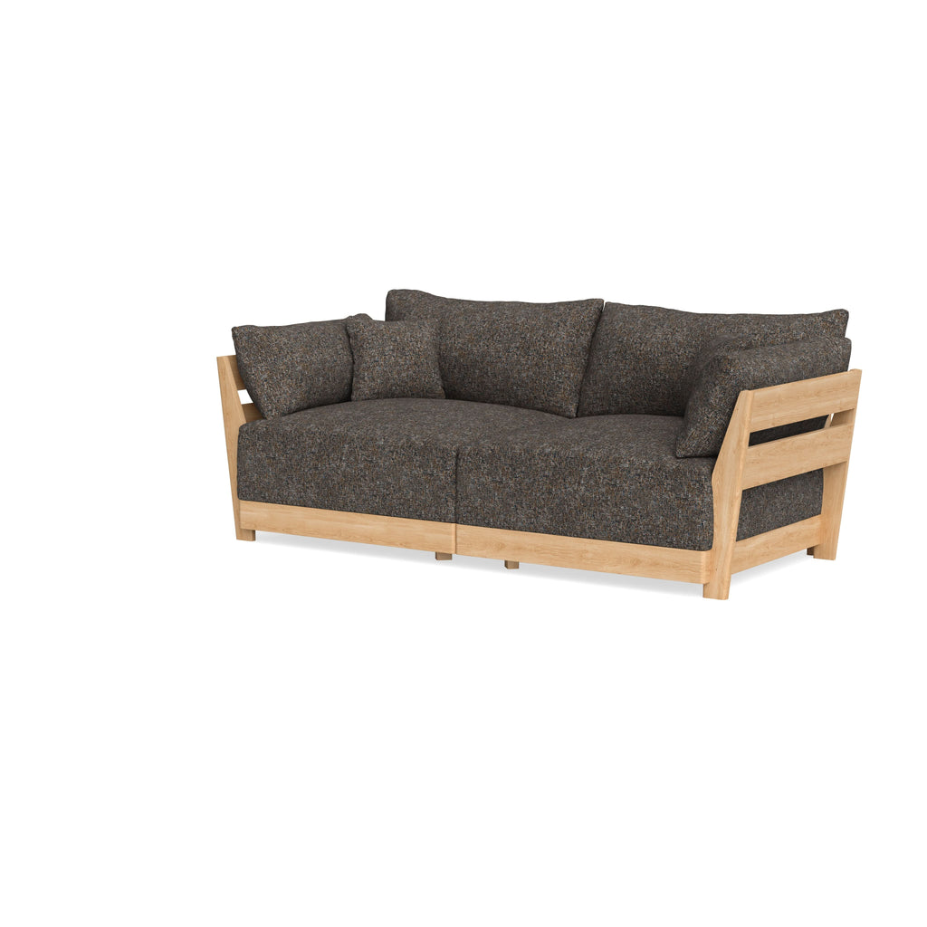 Modular Bondi Latte 2-Seater Sofa in Eclipse | Memory Foam Blend