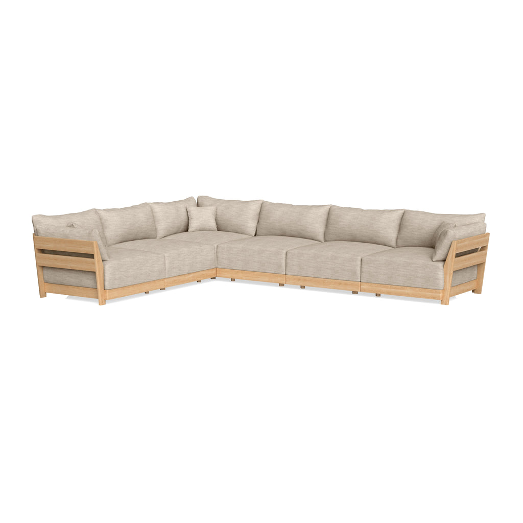 Slipcover Only - Modular Bondi 6-Seater Corner Sectional in Wheat