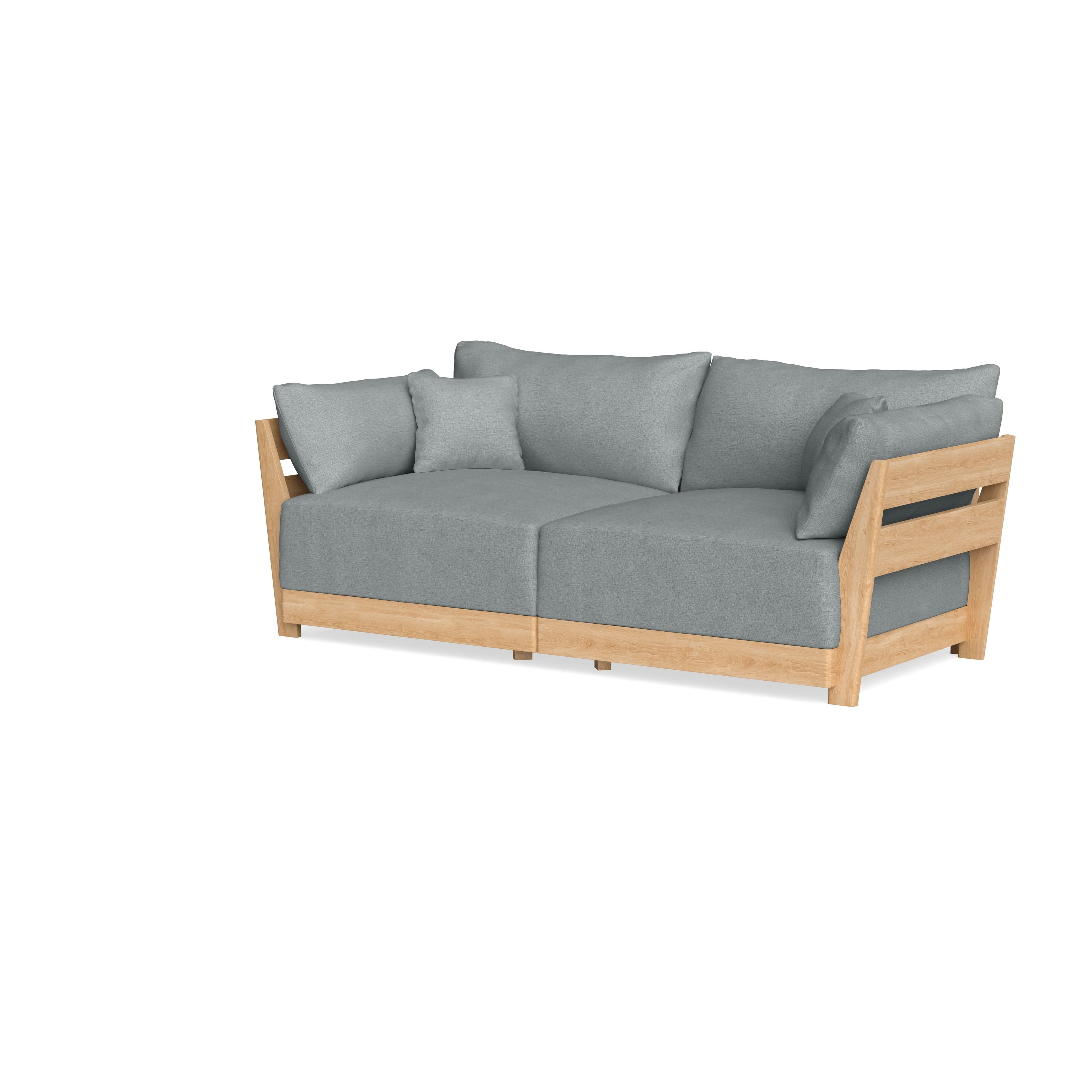 Slipcover Only - Modular Bondi 2-Seater Sofa in Light Steel