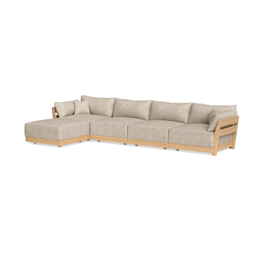 Slipcover Only - Modular Bondi 4-Seater Sectional in Wheat