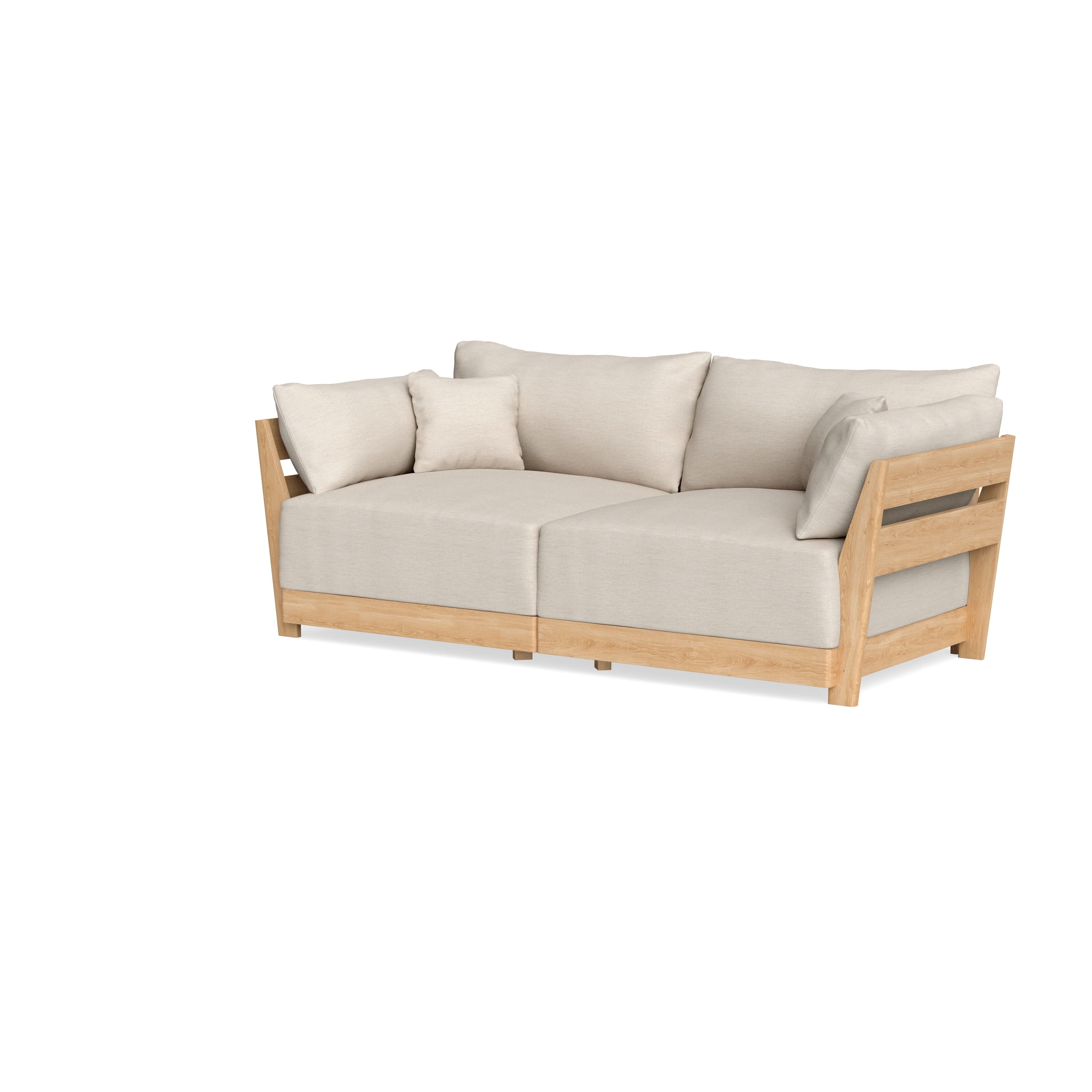 Modular Bondi Latte 2-Seater Sofa in Seashell | Classic Blend