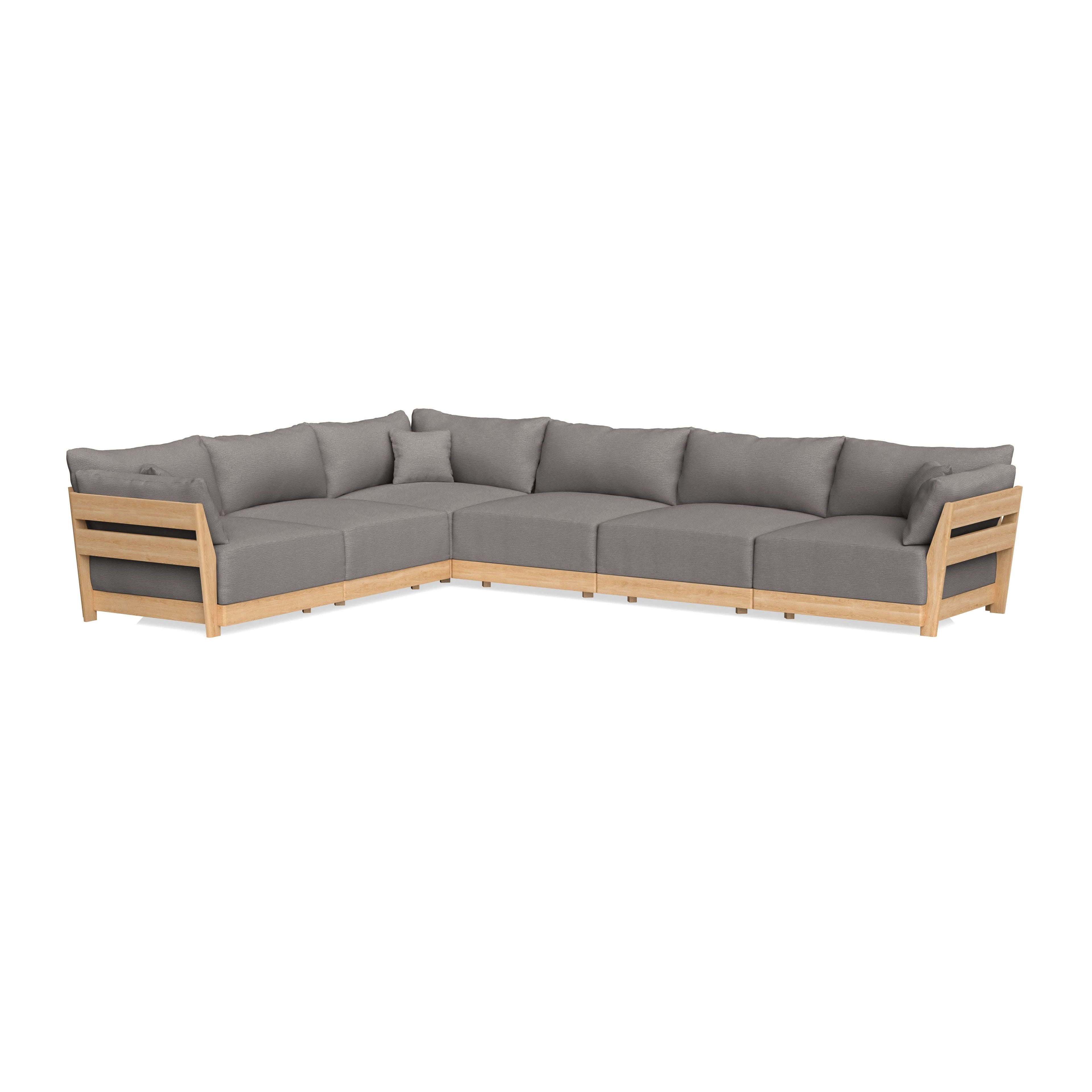 Slipcover Only - Modular Bondi 6-Seater Corner Sectional in Cement