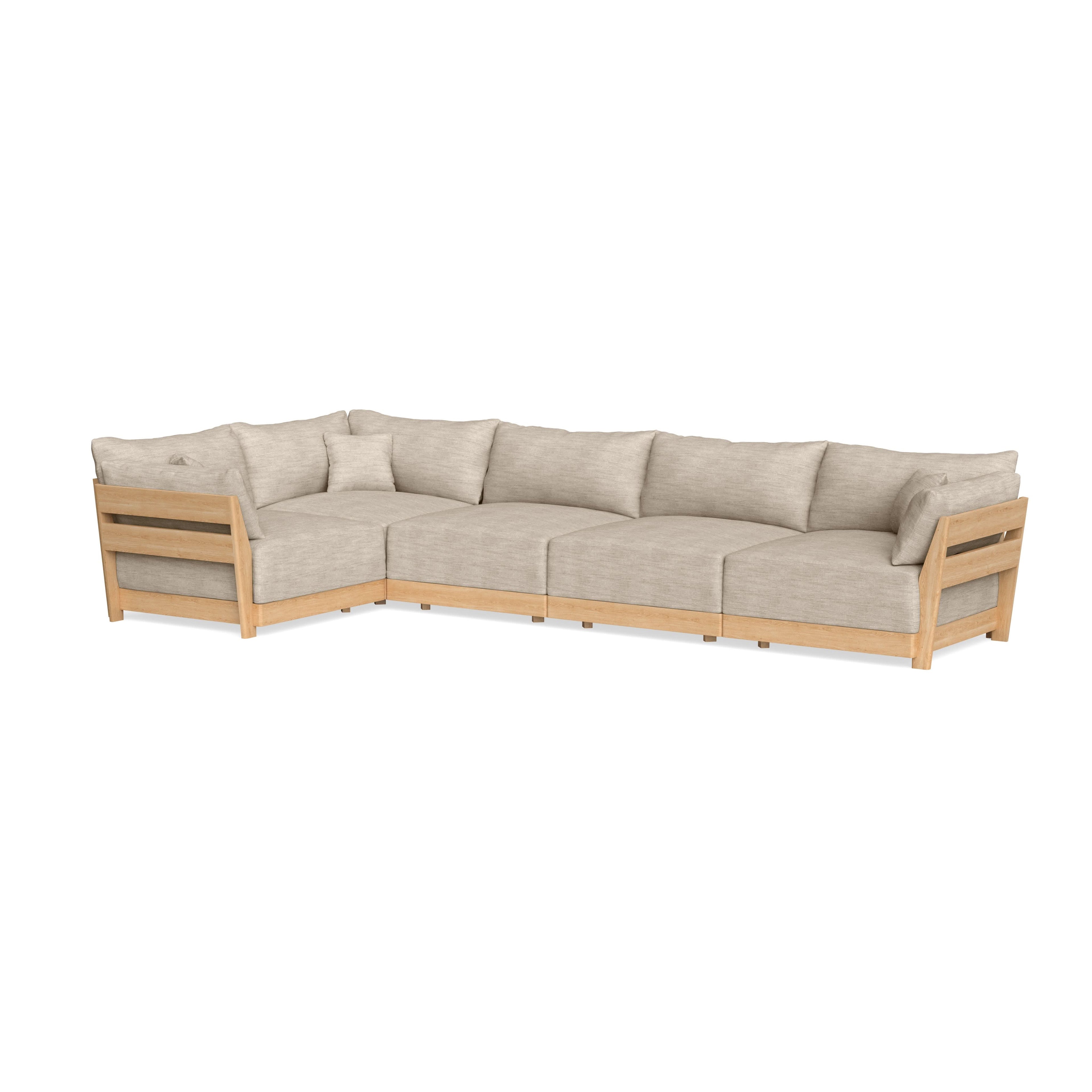 Slipcover Only - Modular Bondi 5-Seater L-Sectional in Wheat