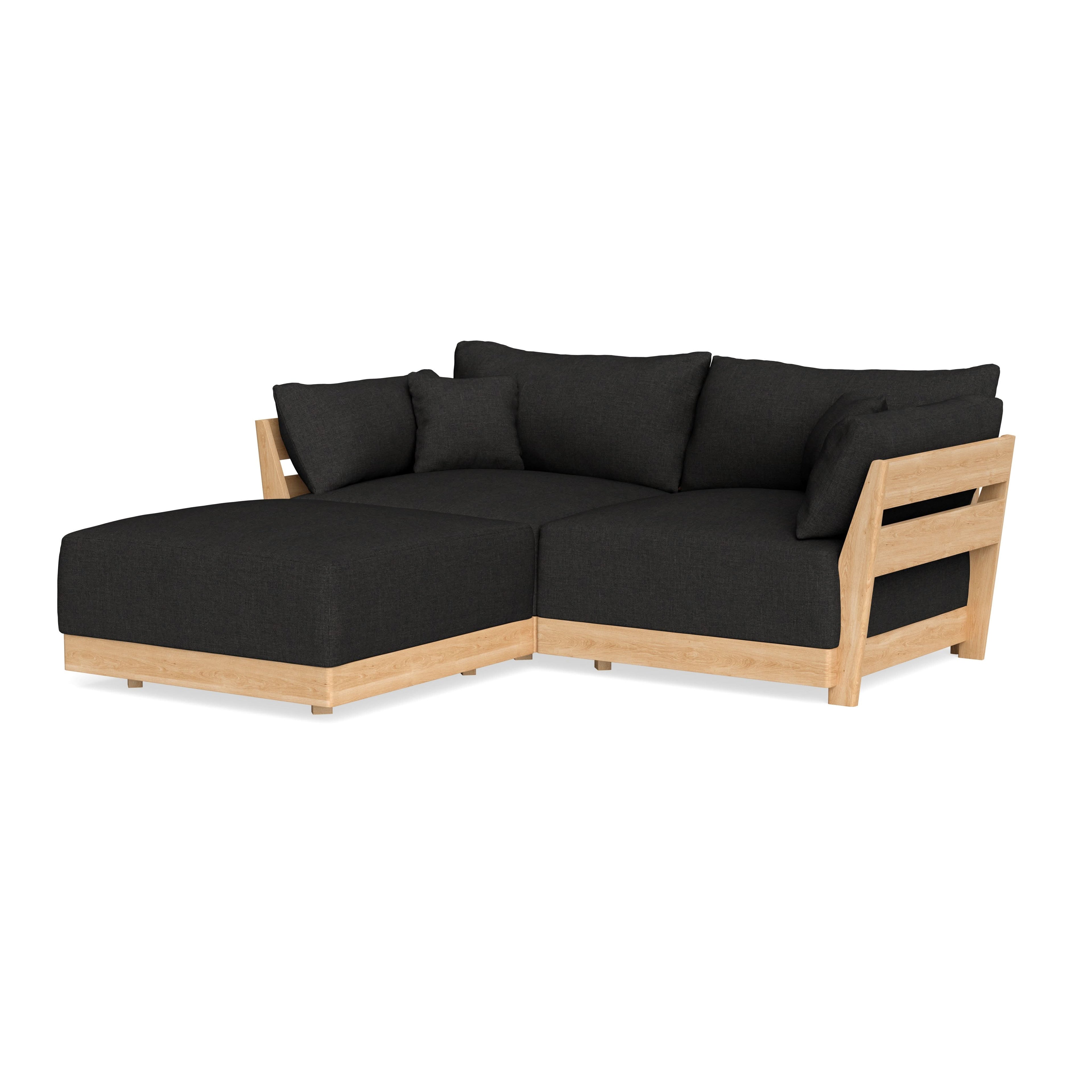 Slipcover Only - Modular Bondi 2-Seater Sectional in Peppercorn