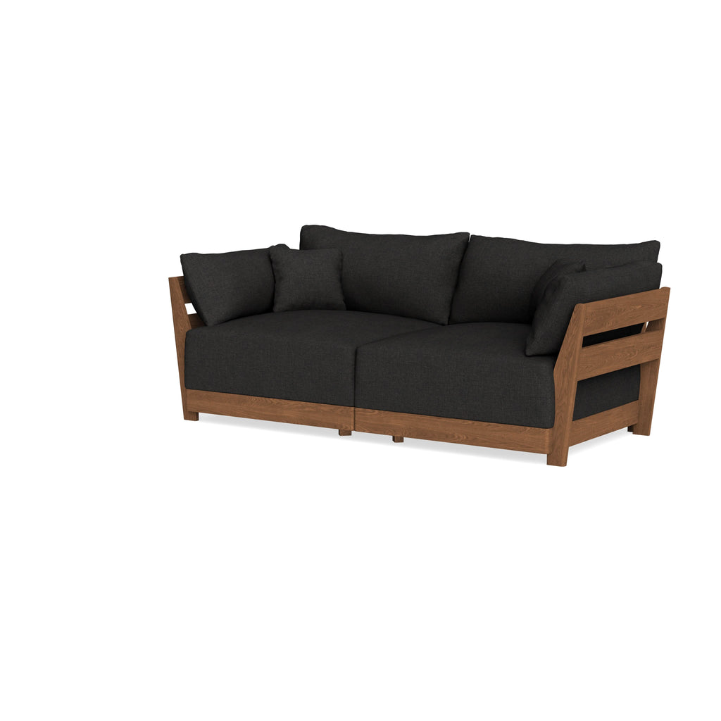 Modular Bondi Espresso 2-Seater Sofa in Peppercorn | Classic Blend