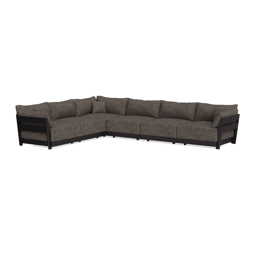 Modular Bondi Black 6-Seater Corner Sectional in Eclipse | Classic Blend