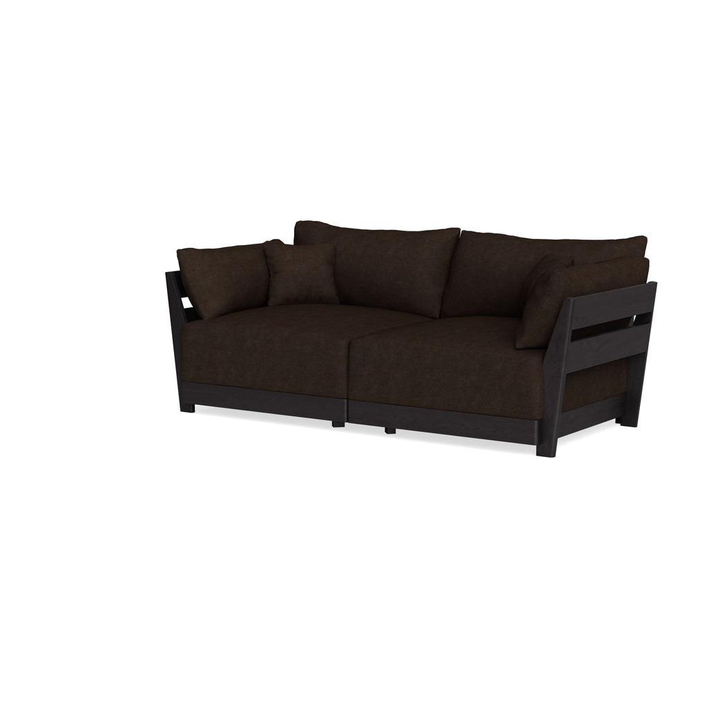 Modular Bondi Black 2-Seater Sofa in Espresso | Memory Foam Blend