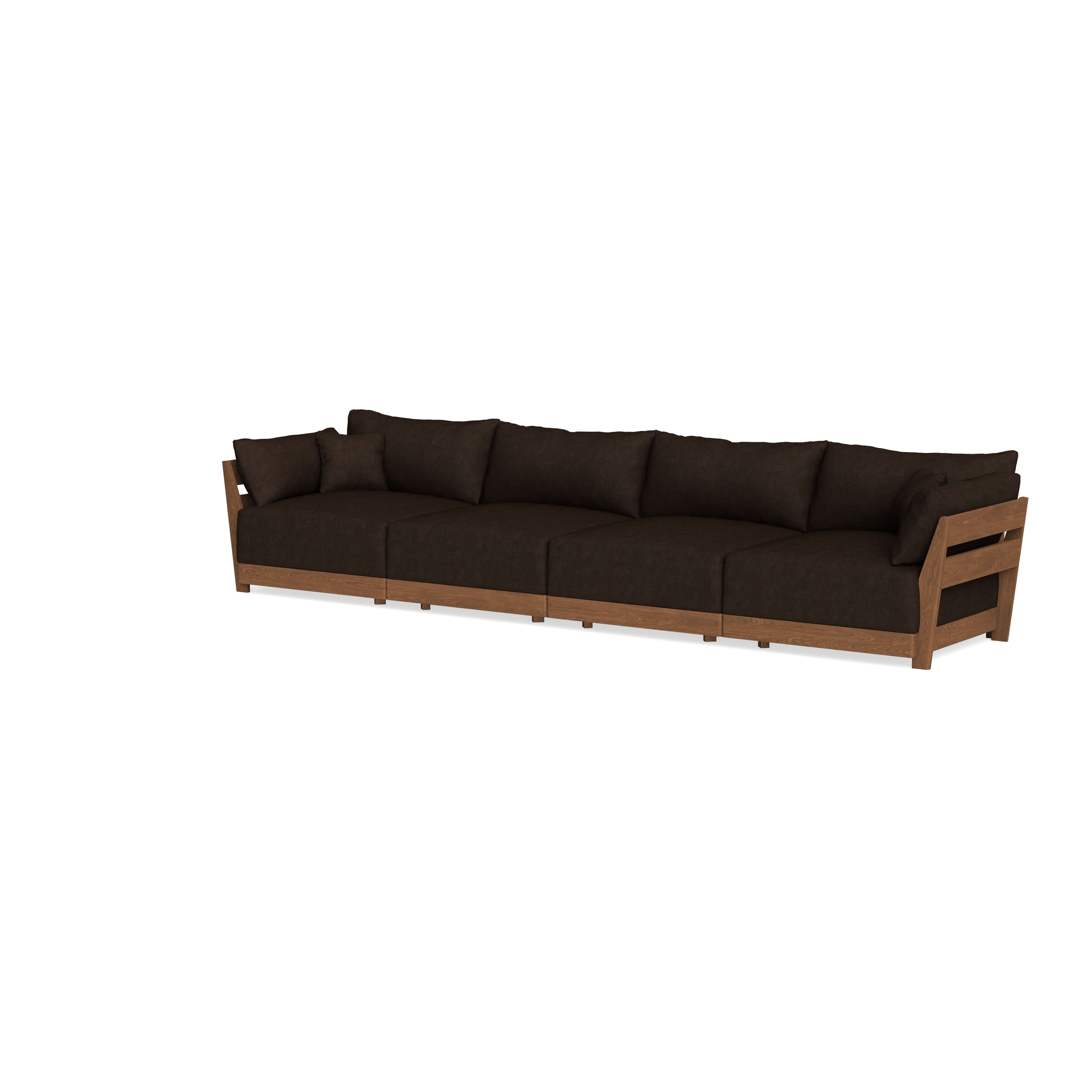 Modular Bondi Espresso 4-Seater Sofa in Espresso | Classic Blend