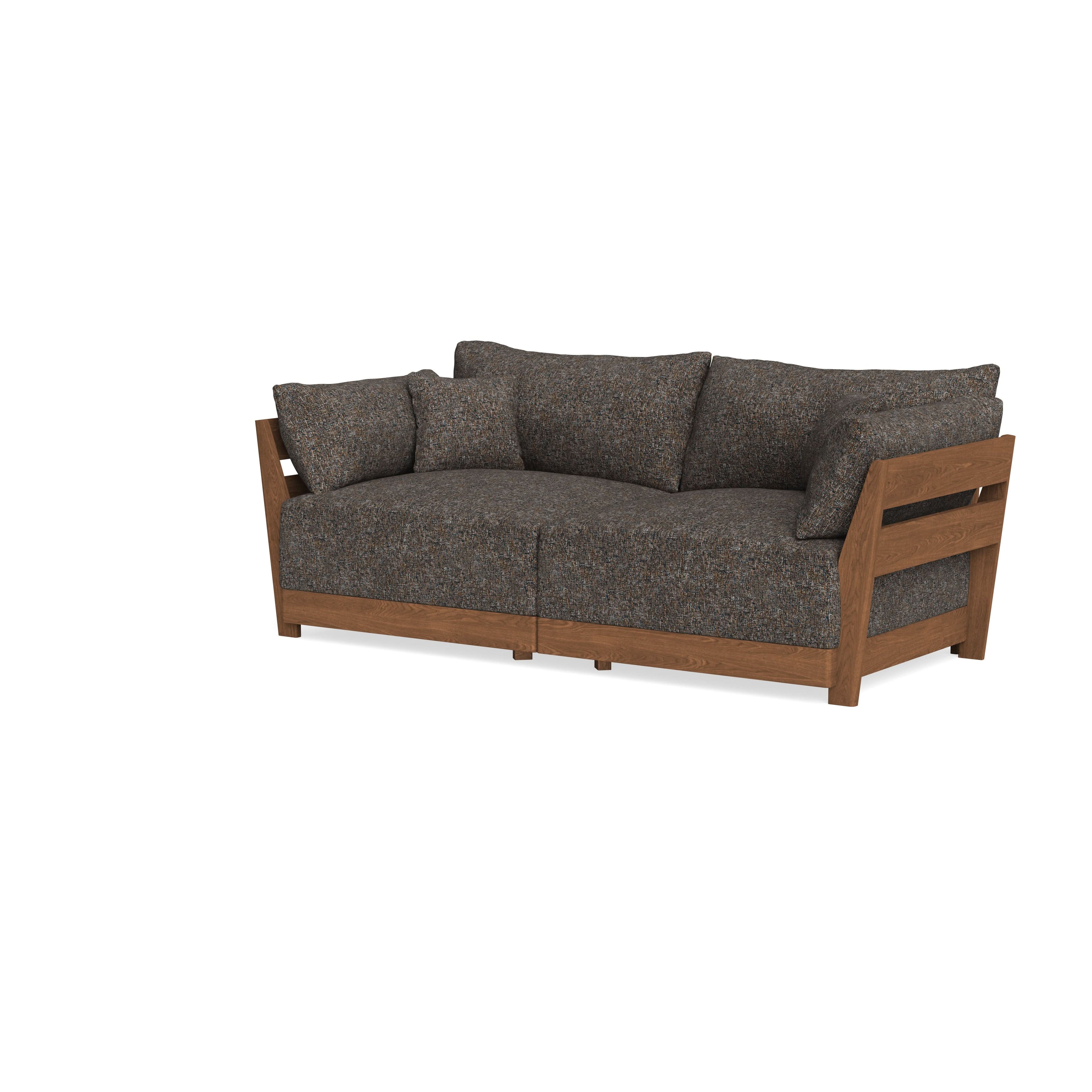 Modular Bondi Espresso 2-Seater Sofa in Eclipse | Memory Foam Blend
