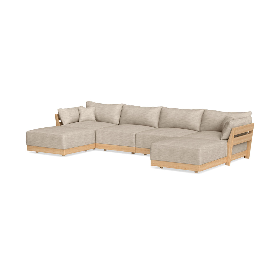 Slipcover Only - Modular Bondi 4-Seater U-Sectional in Wheat