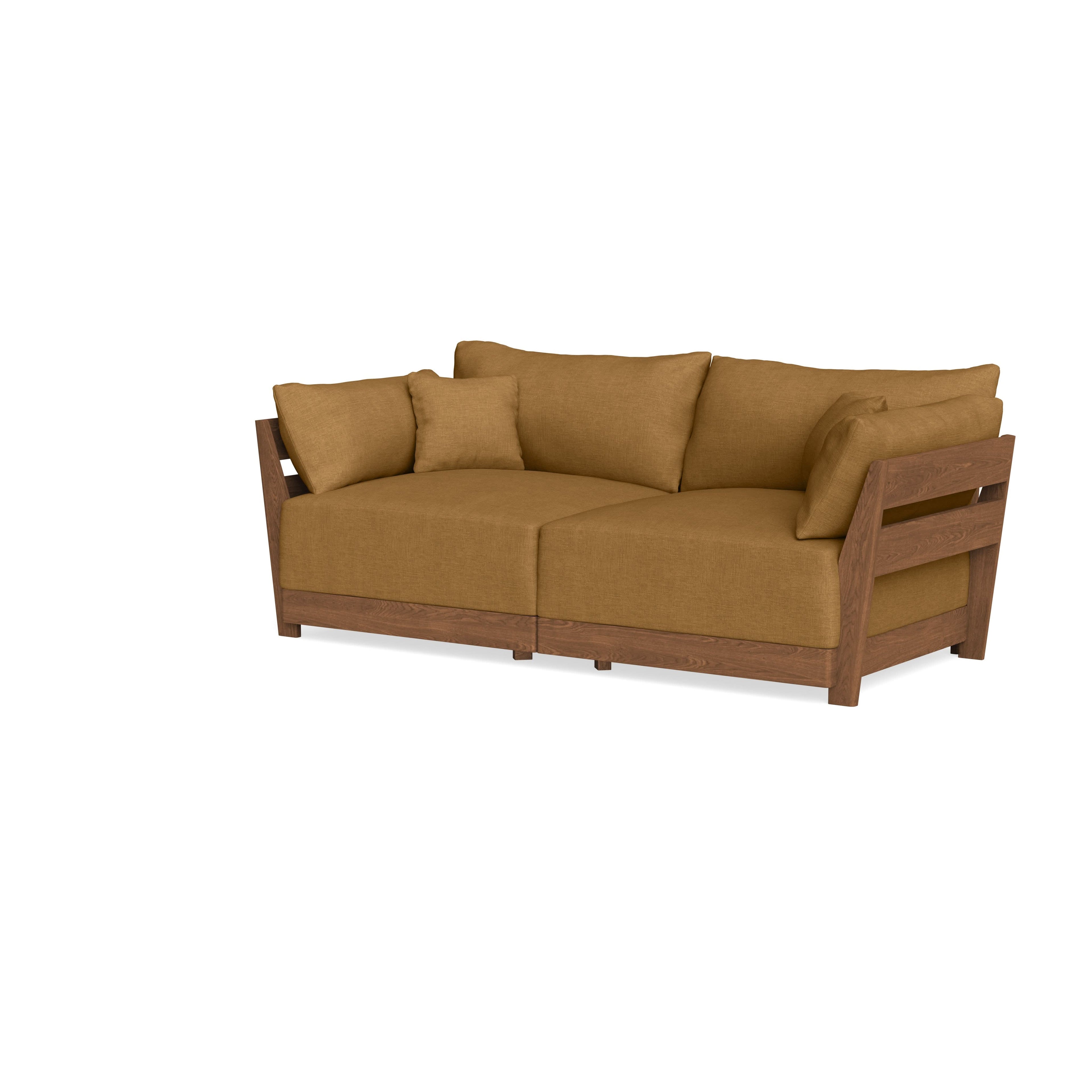 Modular Bondi Espresso 2-Seater Sofa in Dijon | Classic Blend