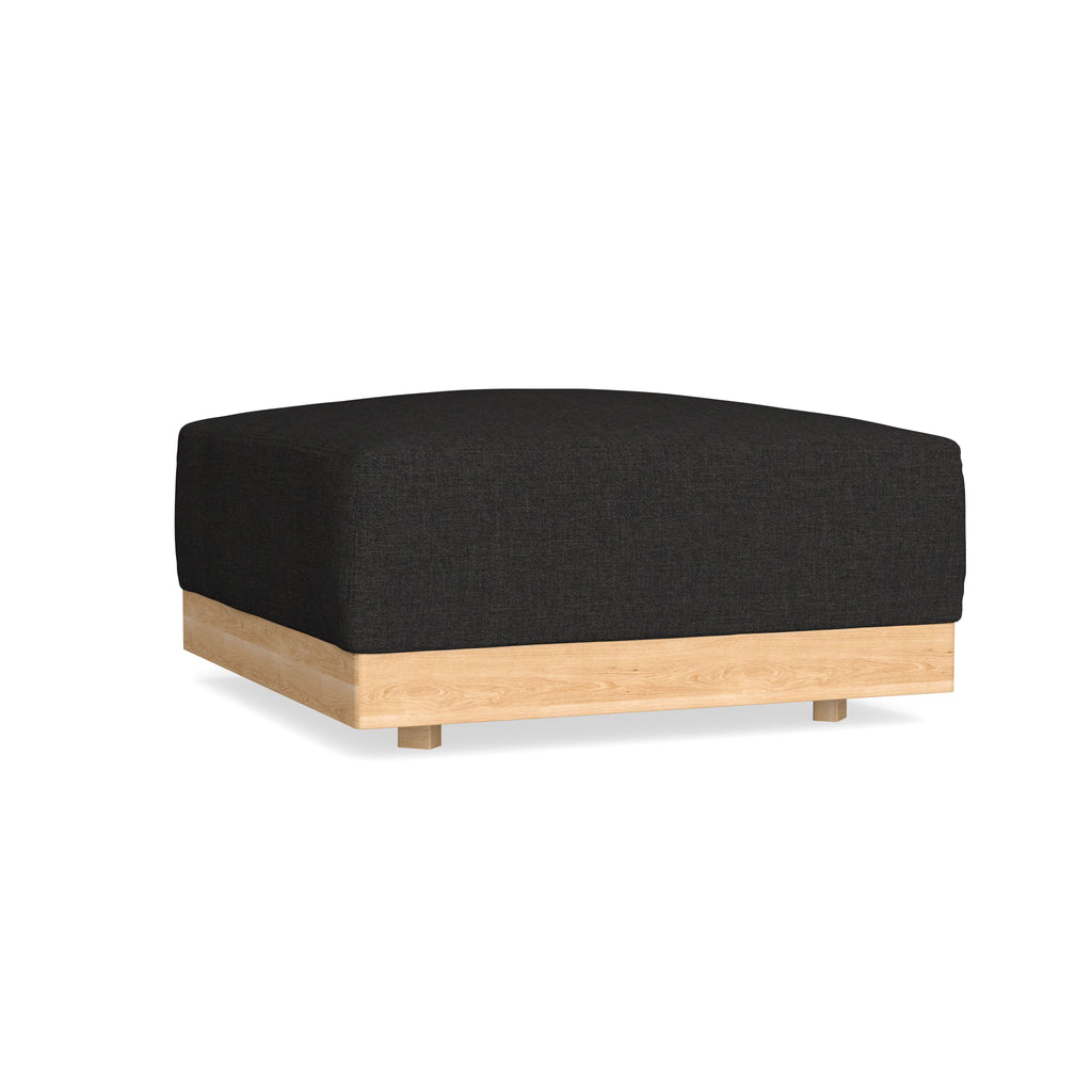 Modular Bondi Latte Ottoman in Peppercorn | Classic Blend