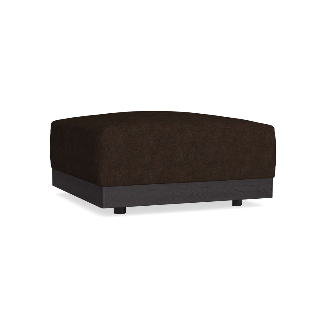 Modular Bondi Black Ottoman in Espresso | Classic Blend