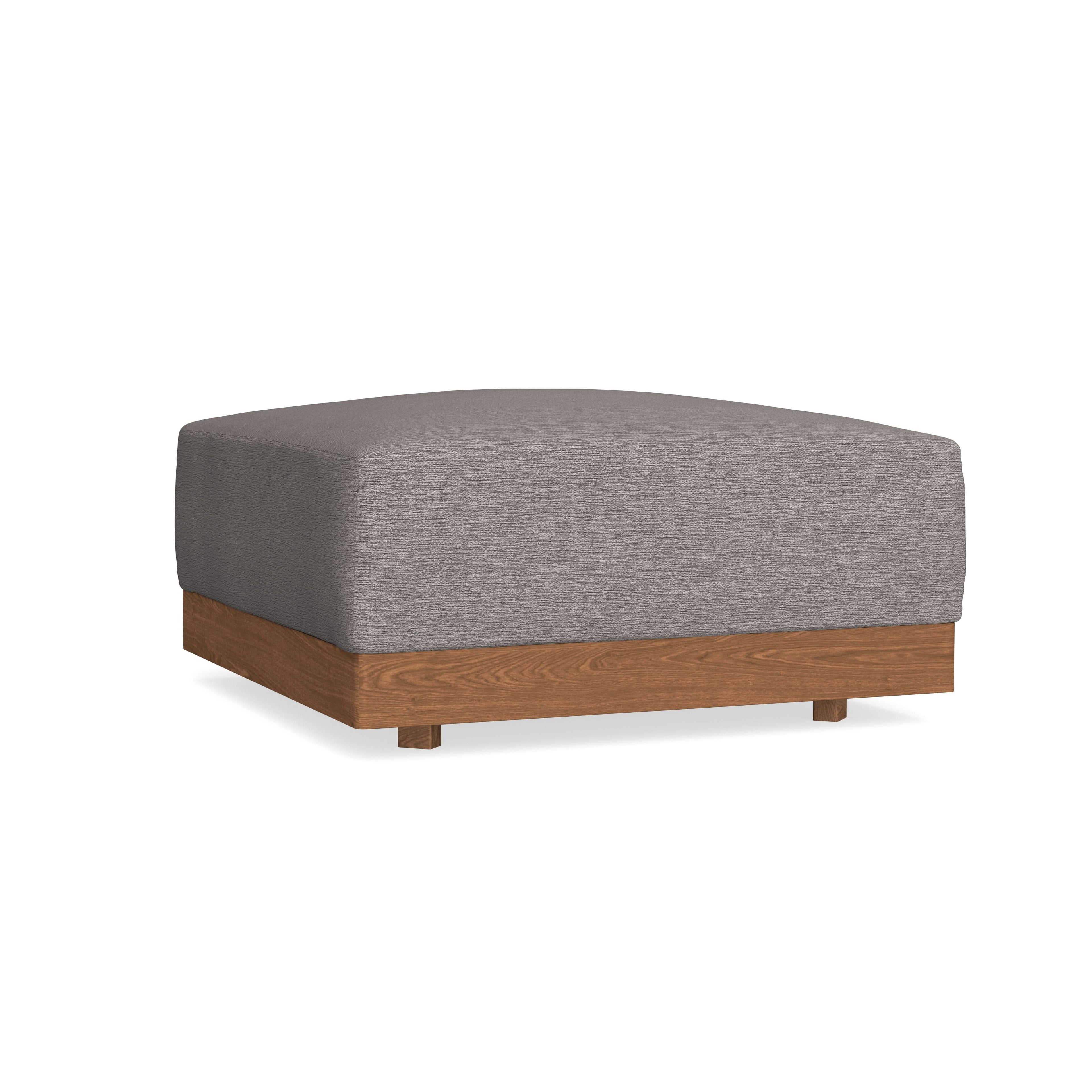 Modular Bondi Espresso Ottoman in Cement | Classic Blend