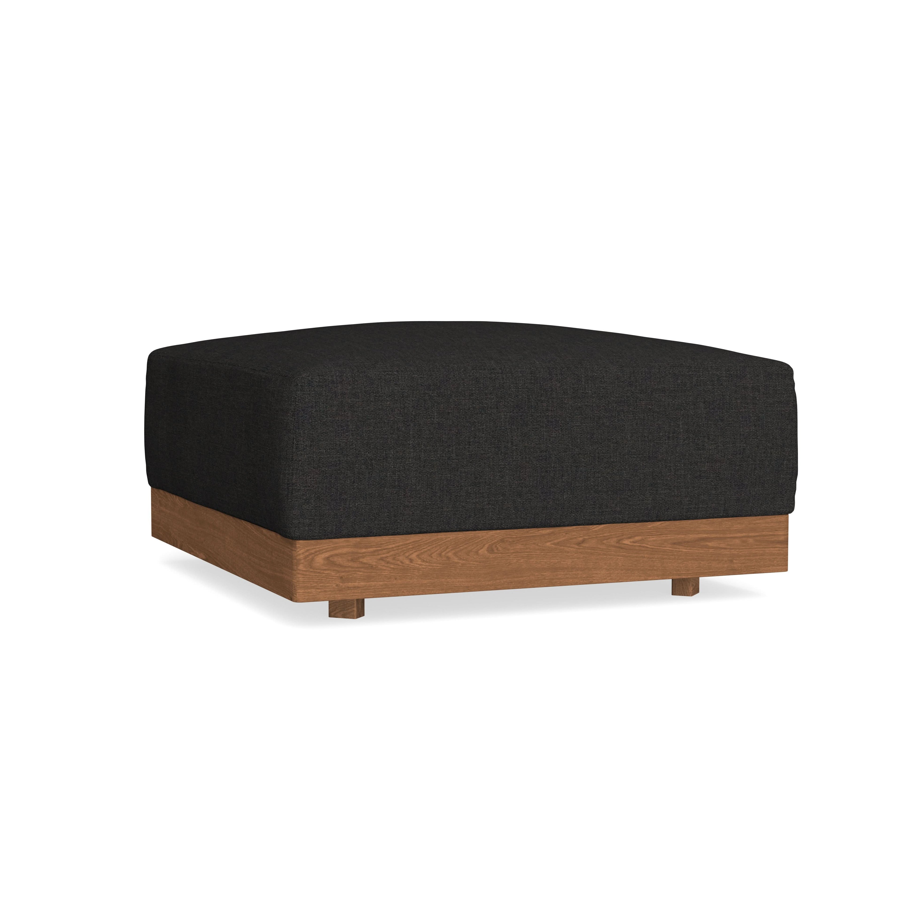 Modular Bondi Espresso Ottoman in Peppercorn | Classic Blend
