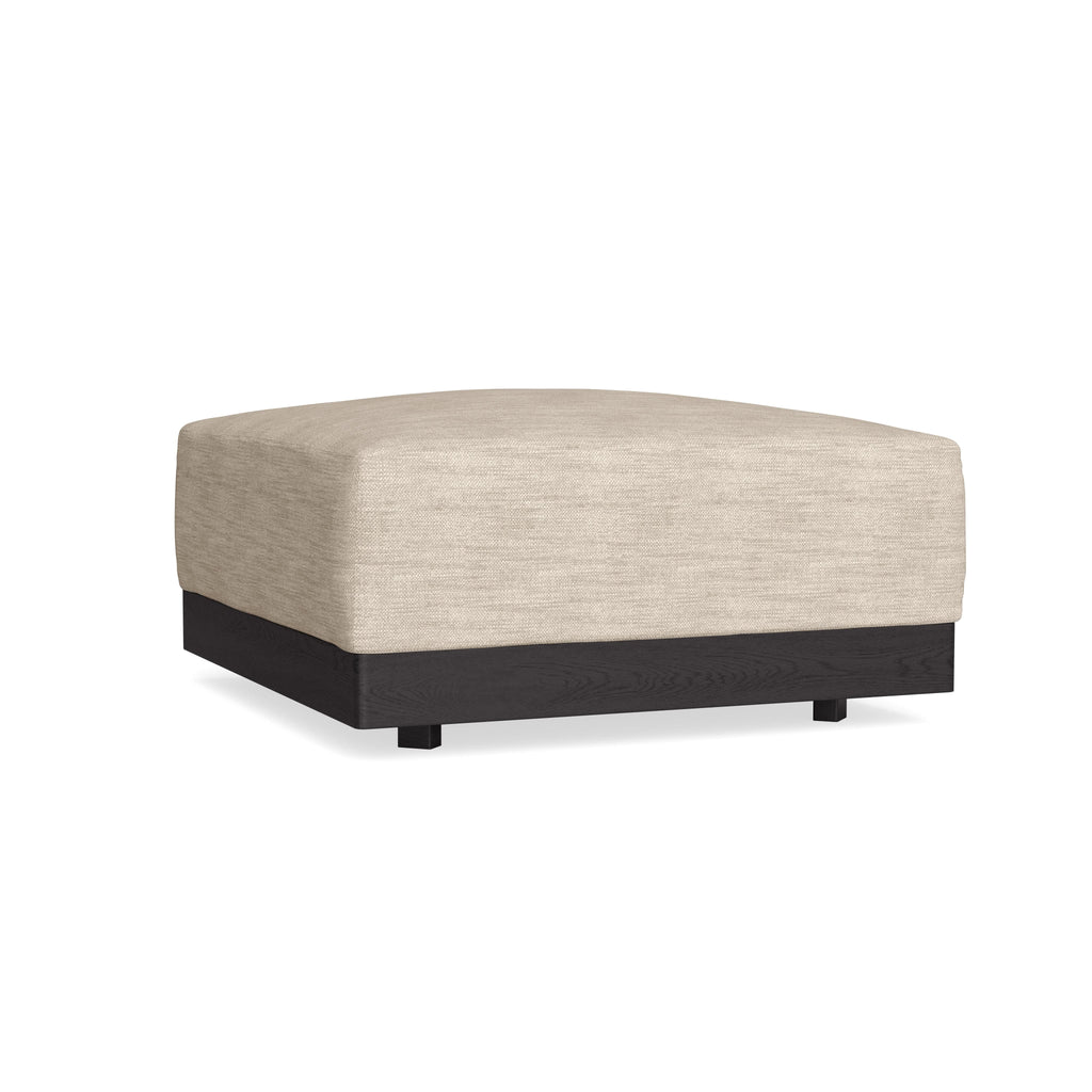 Modular Bondi Black Ottoman in Wheat | Memory Foam Blend