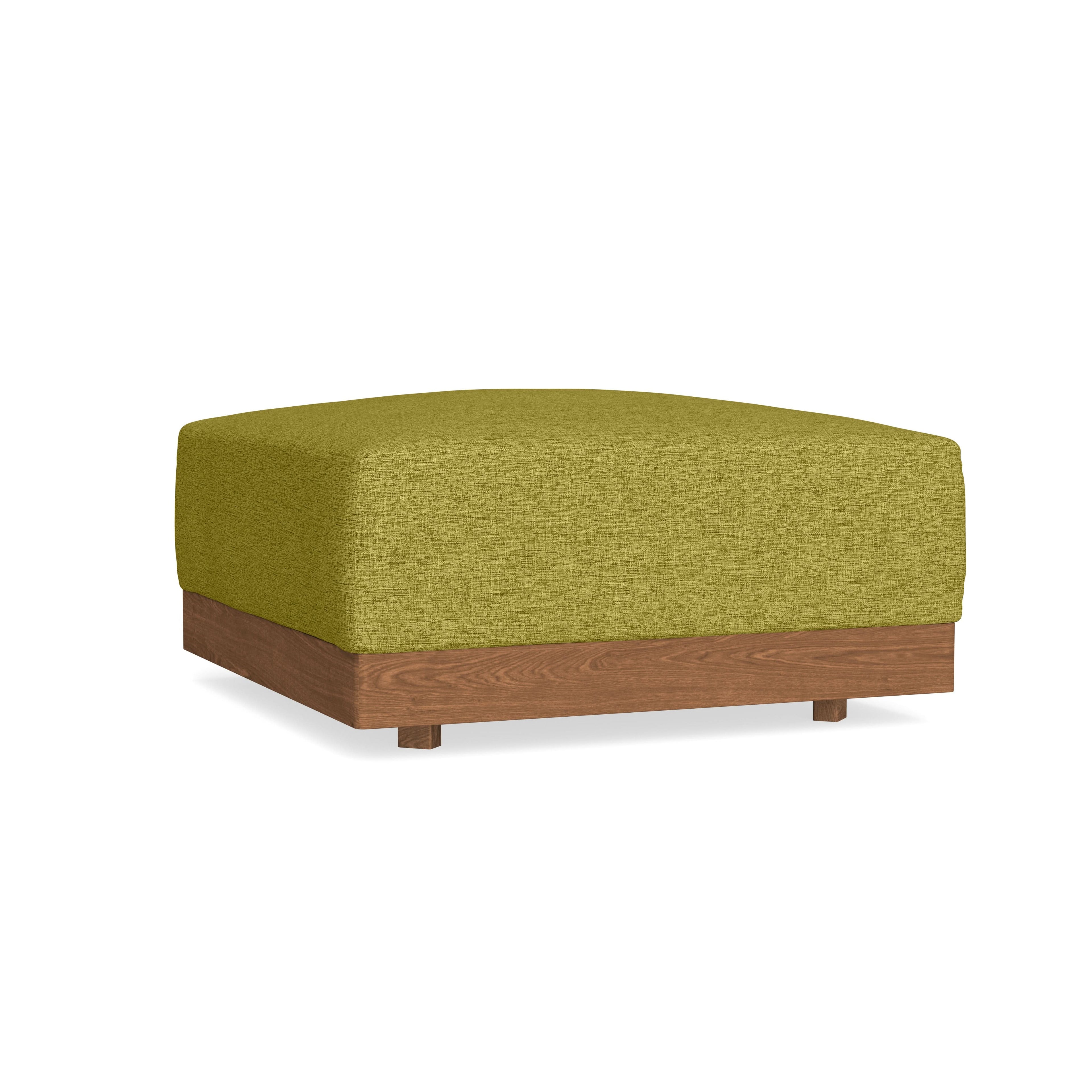 Modular Bondi Espresso Ottoman in Avocado | Classic Blend