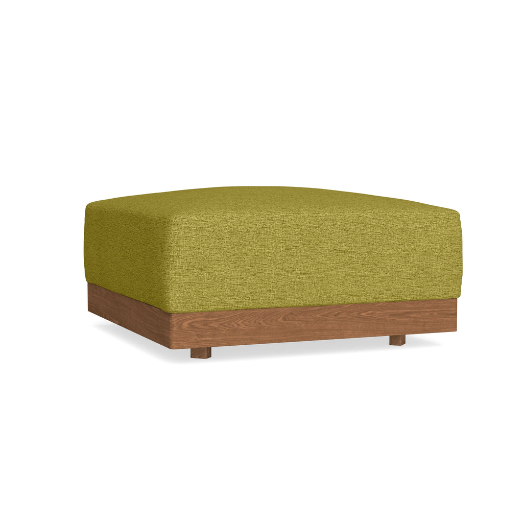 Modular Bondi Espresso Ottoman in Avocado | Memory Foam Blend