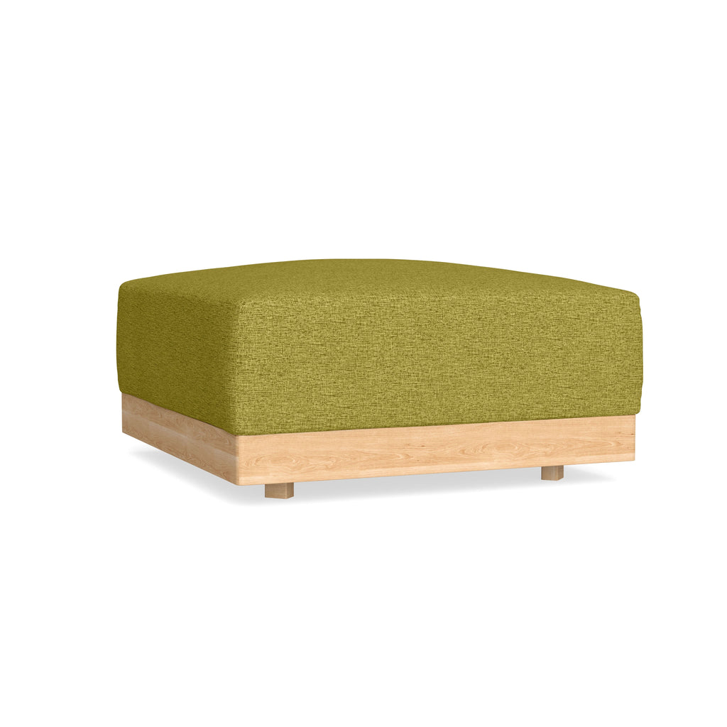 Modular Bondi Latte Ottoman in Avocado | Classic Blend