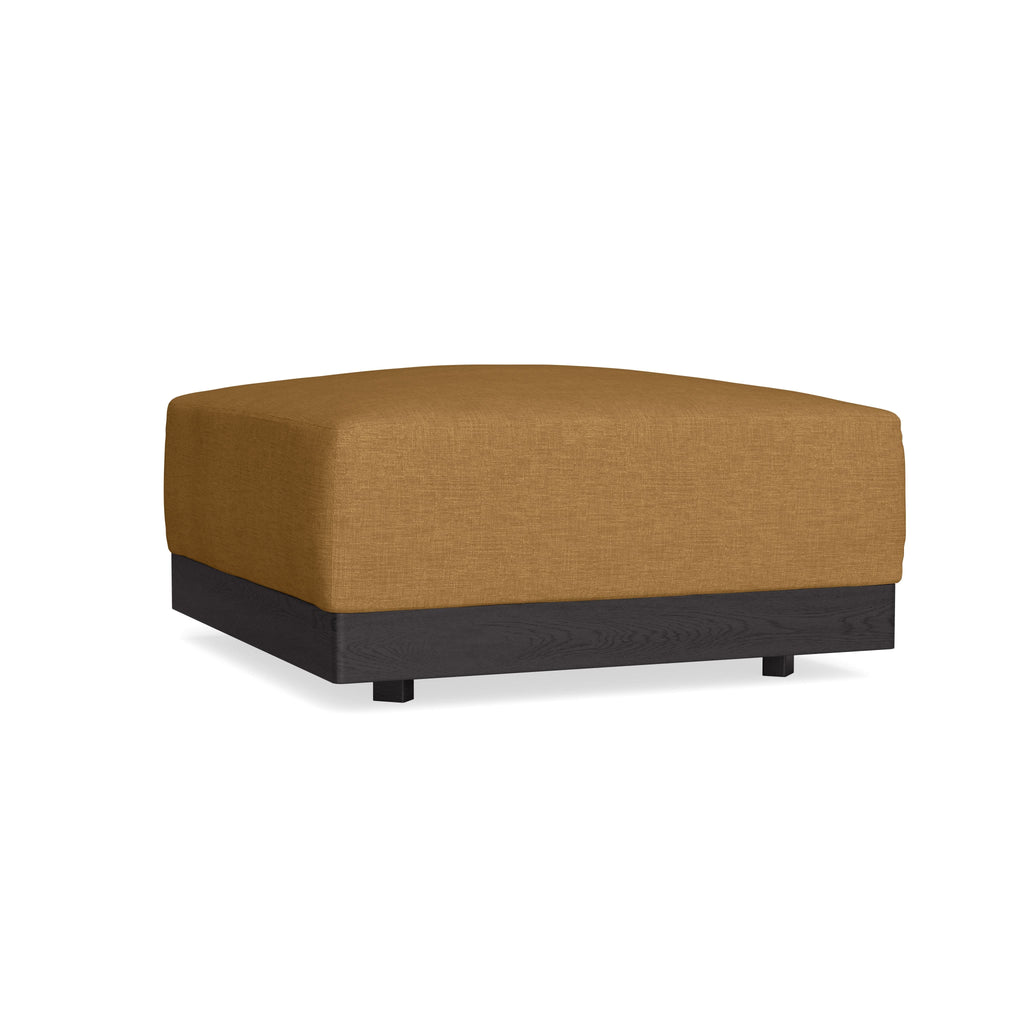 Modular Bondi Black Ottoman in Dijon | Classic Blend