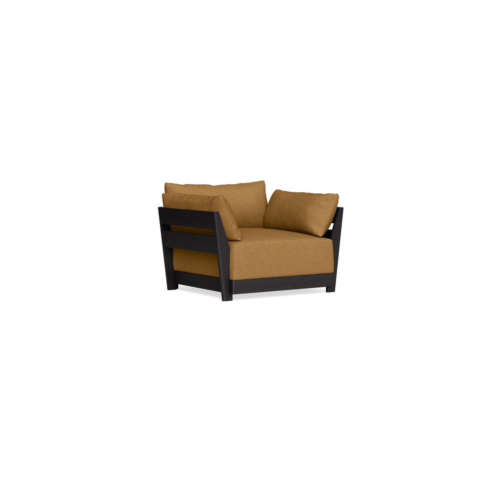 Modular Bondi Black Armchair in Dijon | Memory Foam Blend
