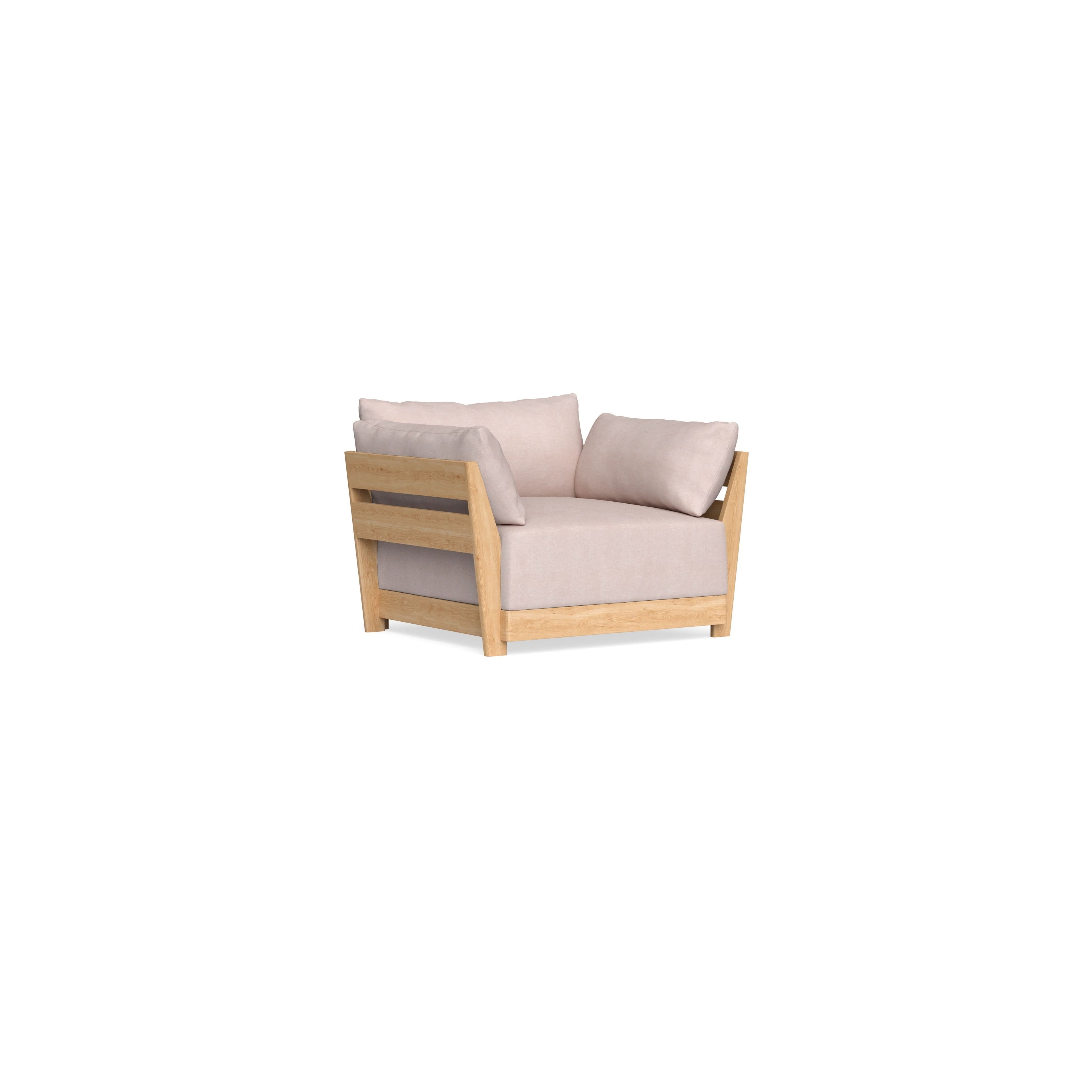 Modular Bondi Latte Armchair in Blush | Memory Foam Blend