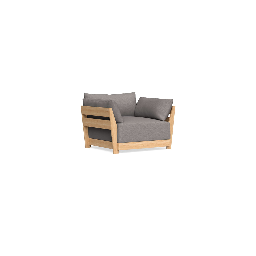 Modular Bondi Latte Armchair in Cement | Classic Blend