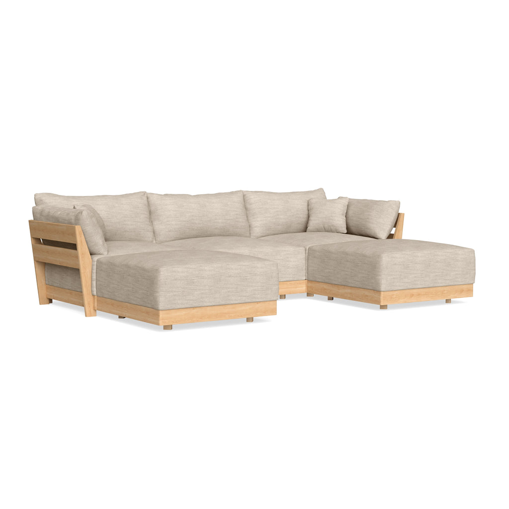 Slipcover Only - Modular Bondi 3-Seater U-Sectional in Wheat