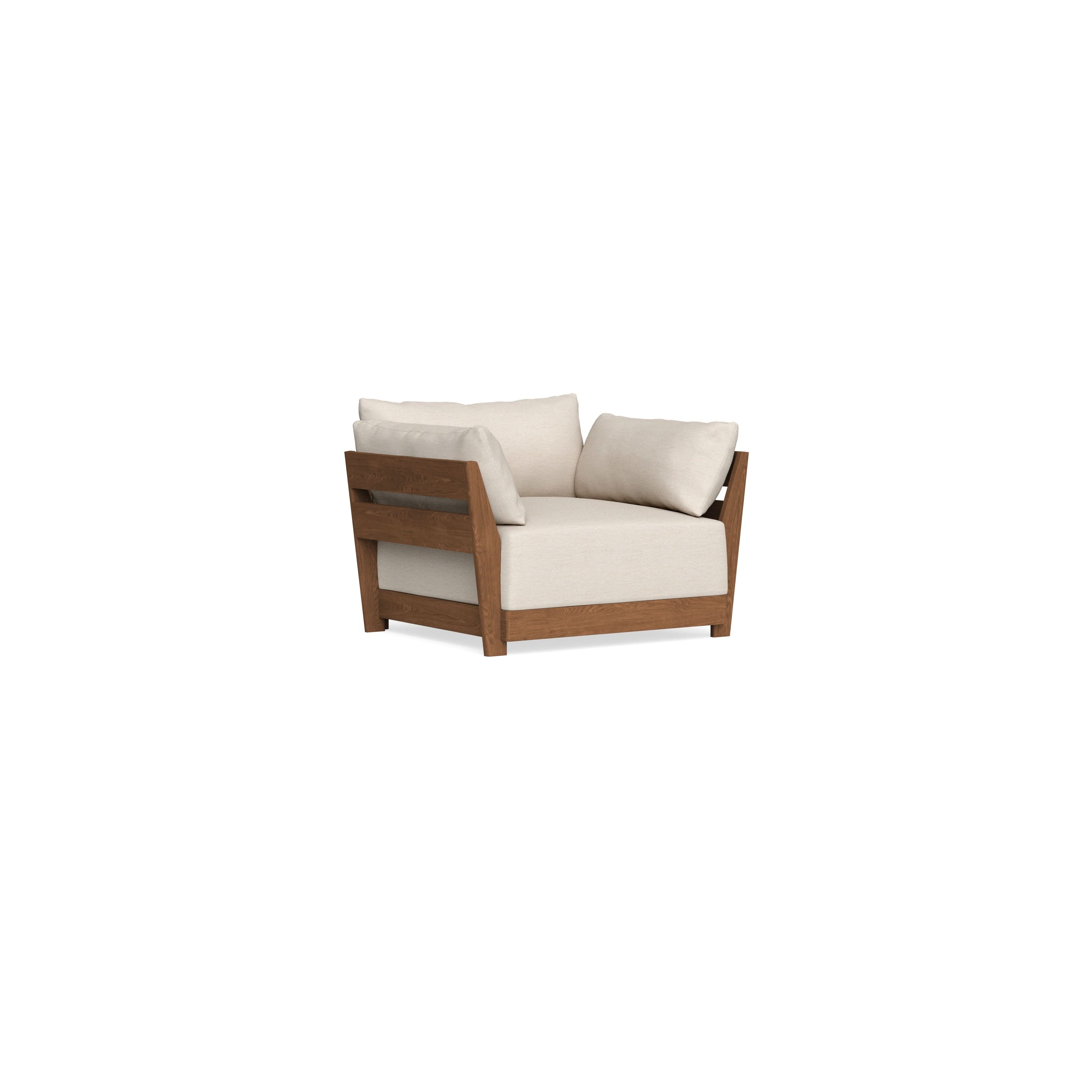 Modular Bondi Espresso Armchair in Seashell | Classic Blend