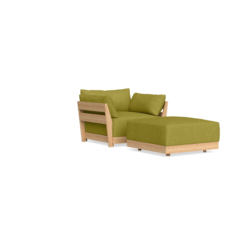 Slipcover Only - Modular Bondi Armchair + Ottoman in Avocado