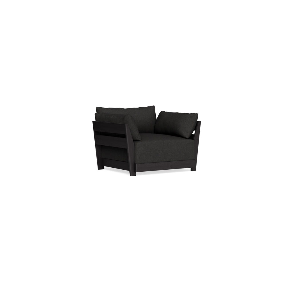 Modular Bondi Black Armchair in Peppercorn | Classic Blend