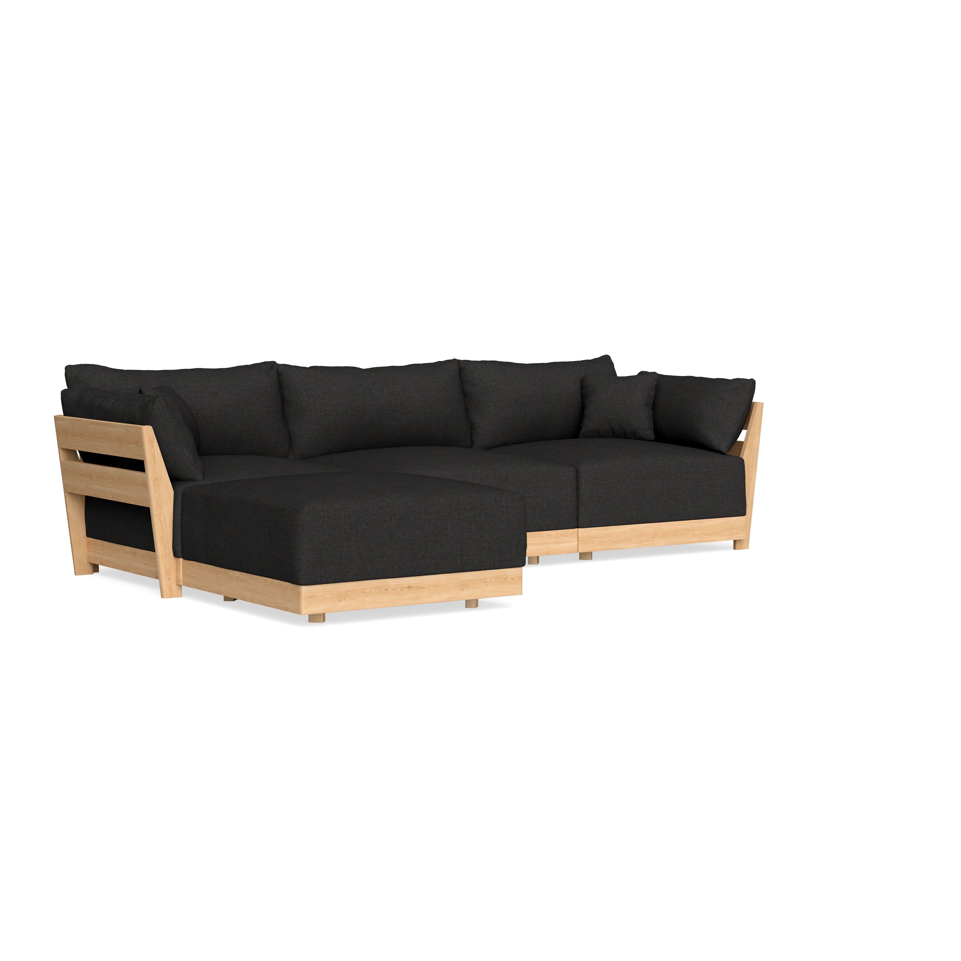 Slipcover Only - Modular Bondi 3-Seater Sectional in Peppercorn