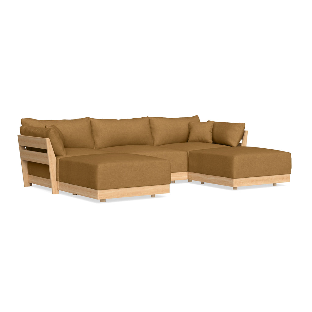 Slipcover Only - Modular Bondi 3-Seater U-Sectional in Dijon