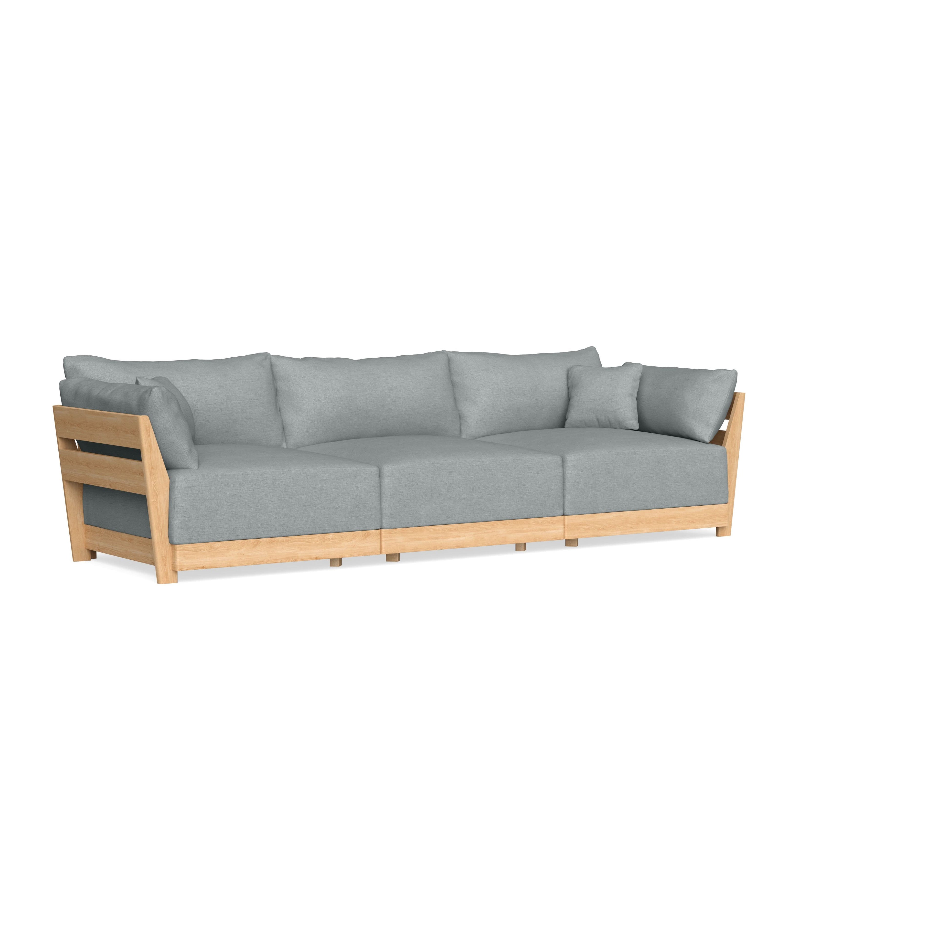 Slipcover Only - Modular Bondi 3-Seater Sofa in Light Steel