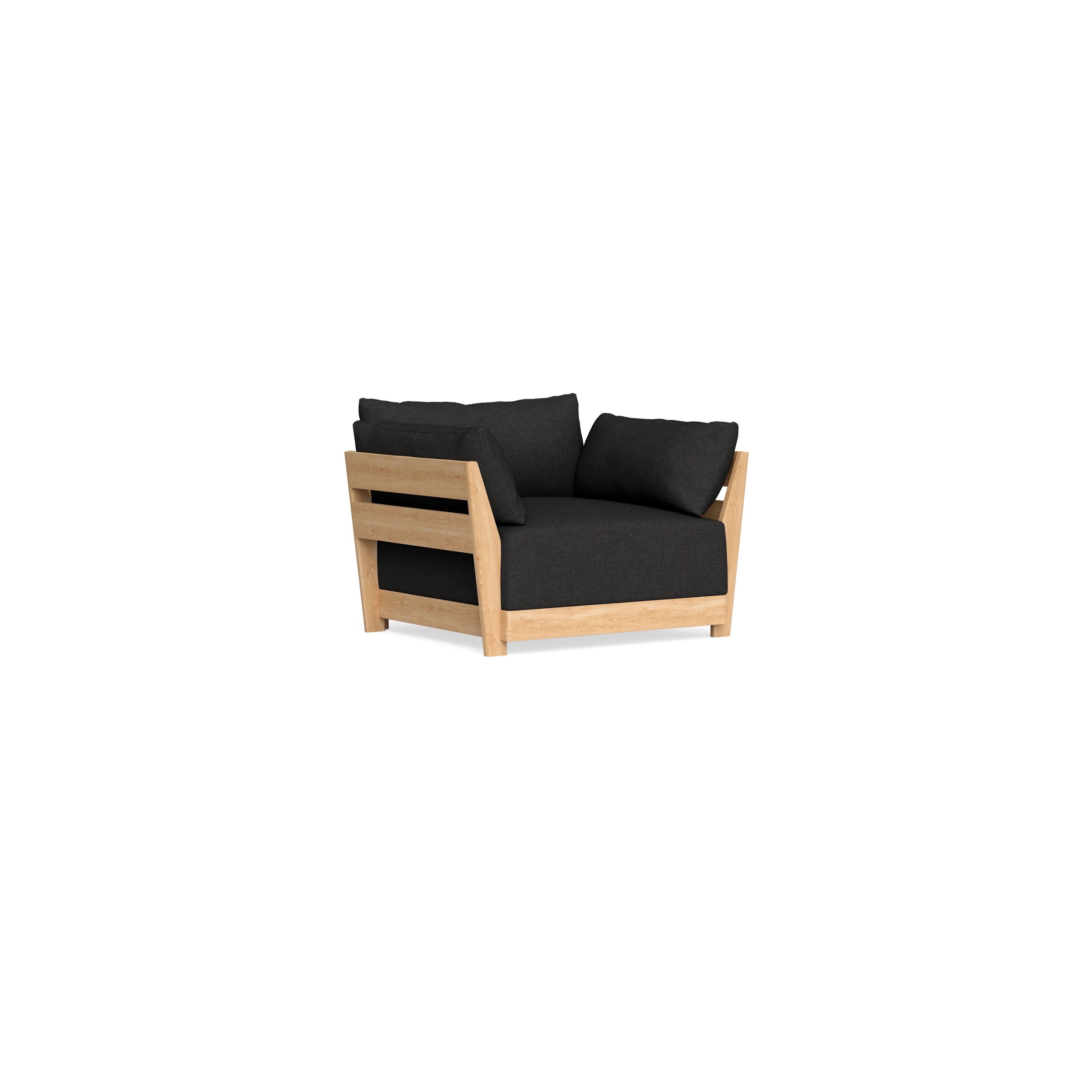 Modular Bondi Latte Armchair in Peppercorn | Classic Blend