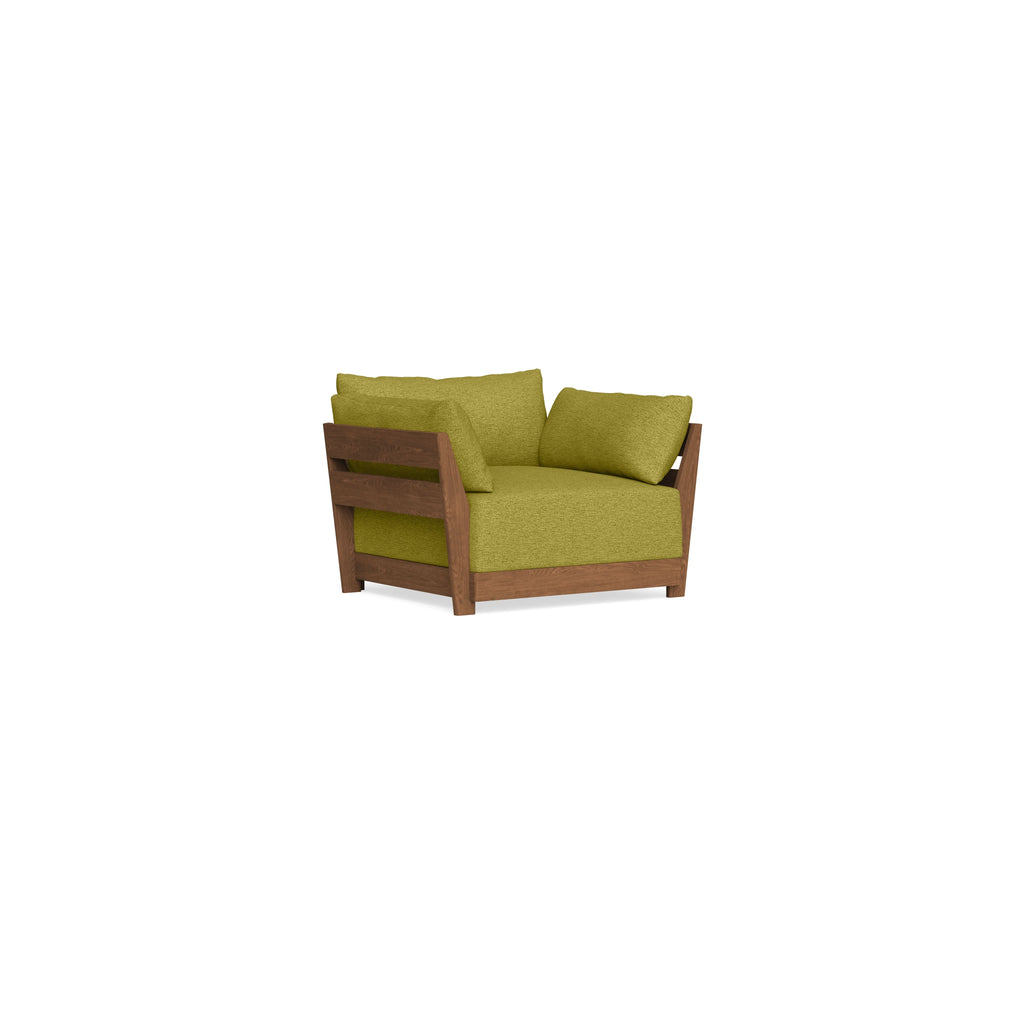 Modular Bondi Espresso Armchair in Avocado | Classic Blend