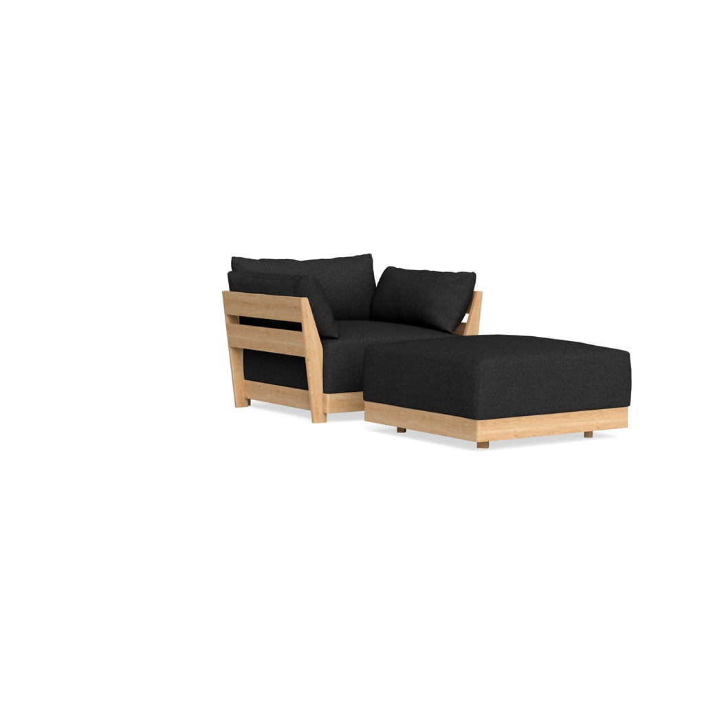 Slipcover Only - Modular Bondi Armchair + Ottoman in Peppercorn