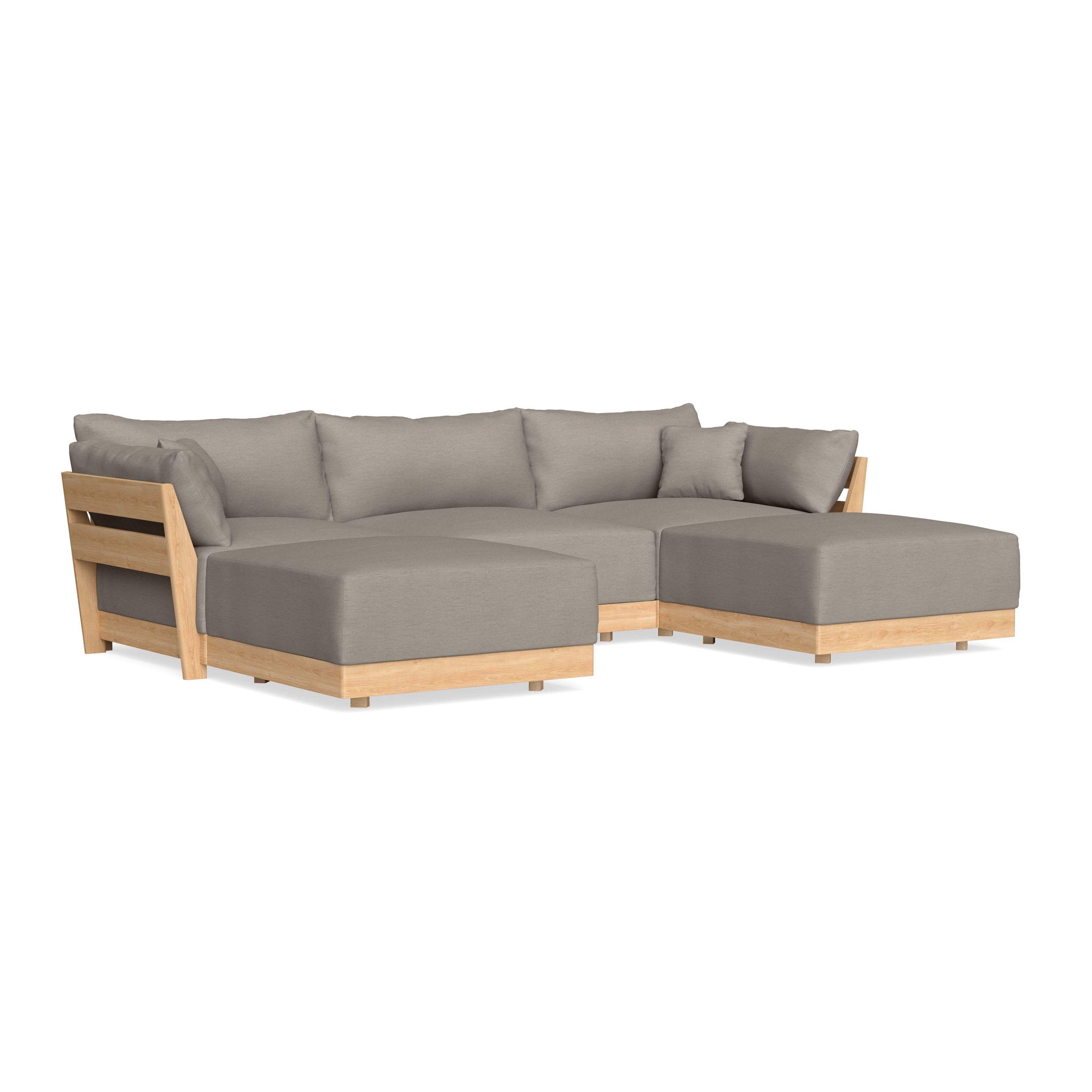 Slipcover Only - Modular Bondi 3-Seater U-Sectional in Cinder Gray