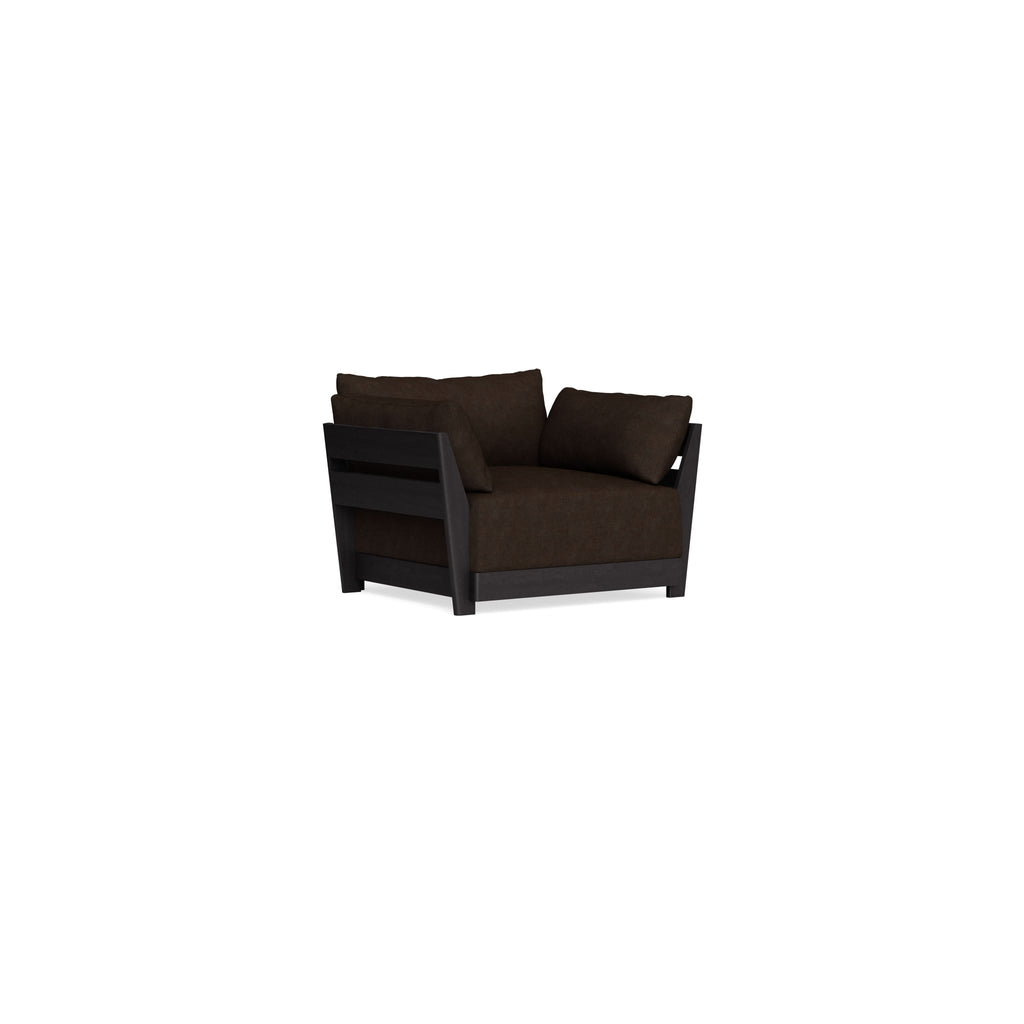 Modular Bondi Black Armchair in Espresso | Memory Foam Blend