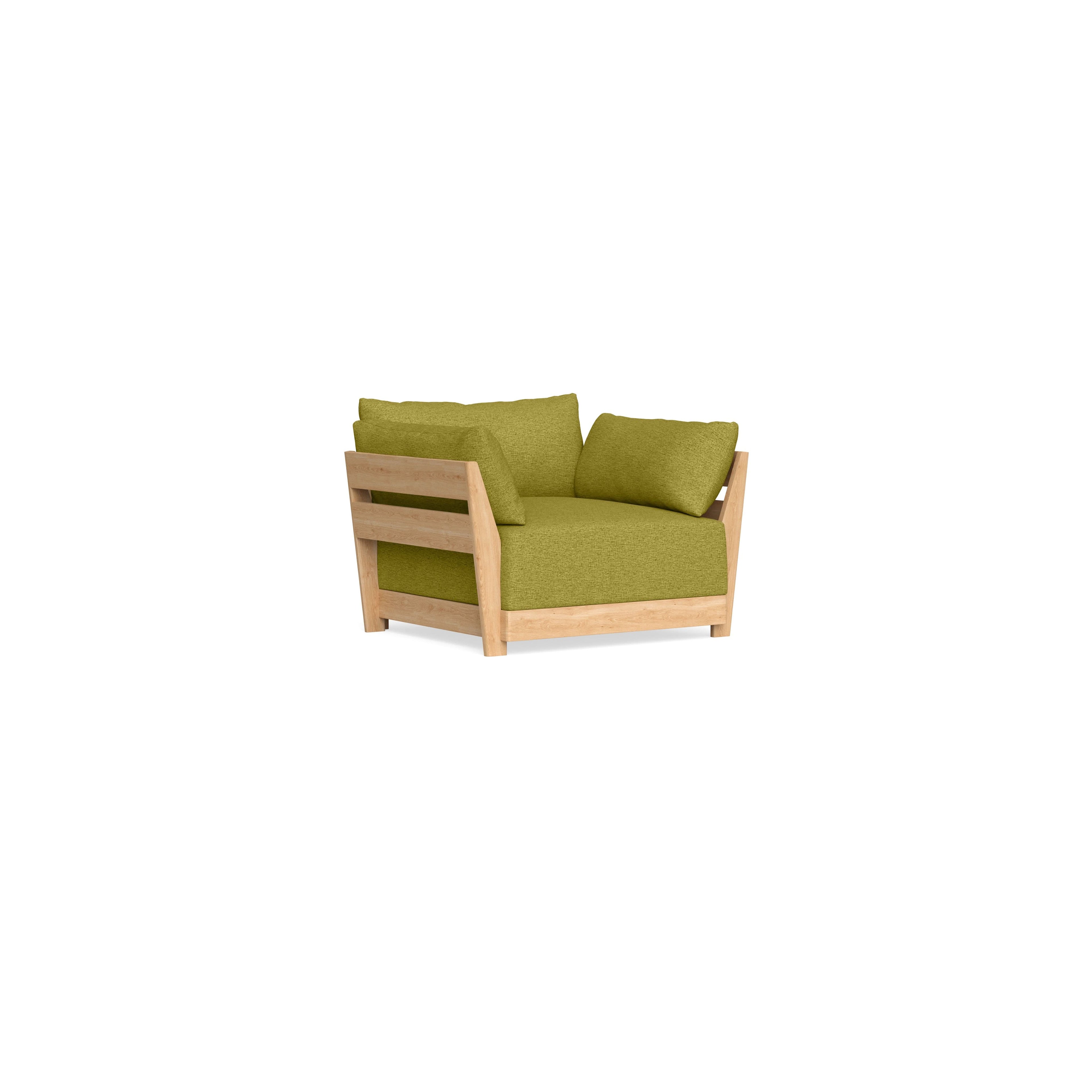 Modular Bondi Latte Armchair in Avocado | Classic Blend