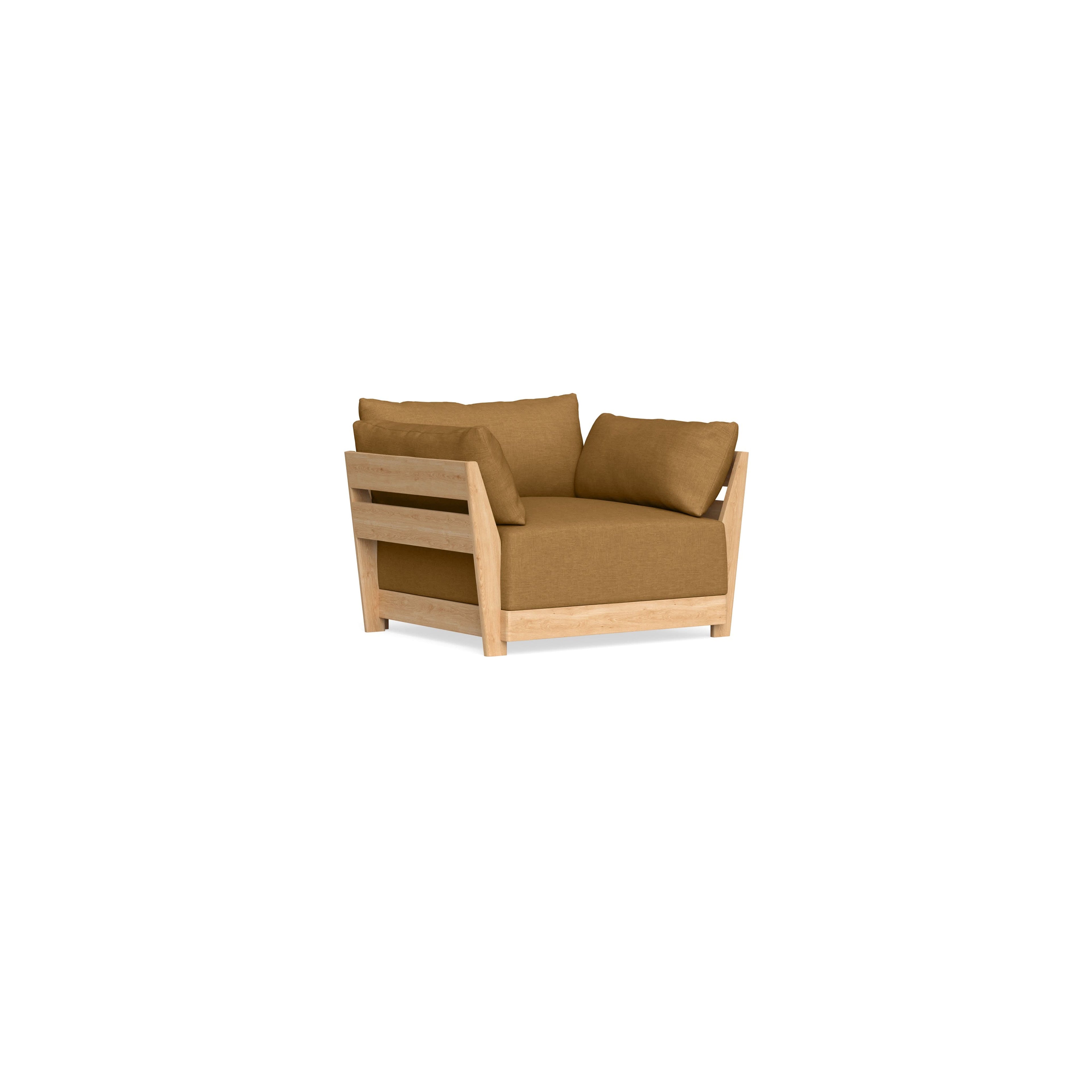 Modular Bondi Latte Armchair in Dijon | Memory Foam Blend