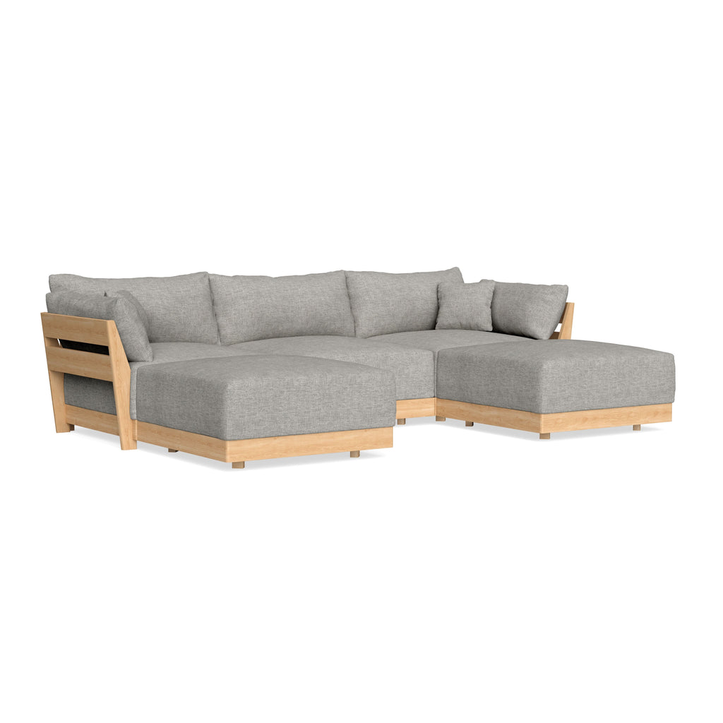 Slipcover Only - Modular Bondi 3-Seater U-Sectional in Fog