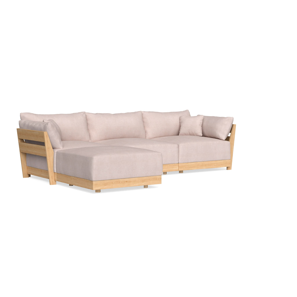 Slipcover Only - Modular Bondi 3-Seater Sectional in Blush