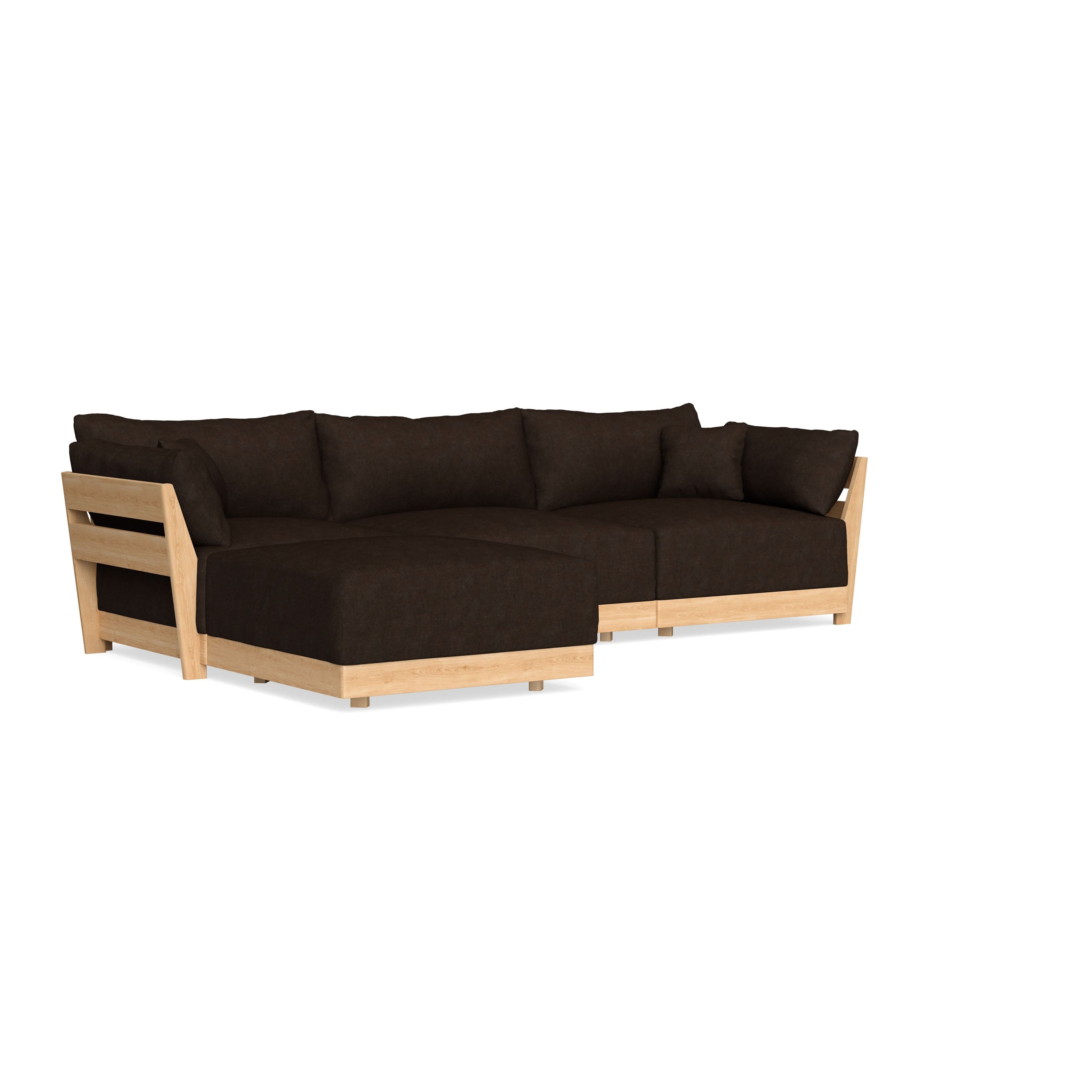 Slipcover Only - Modular Bondi 3-Seater Sectional in Espresso