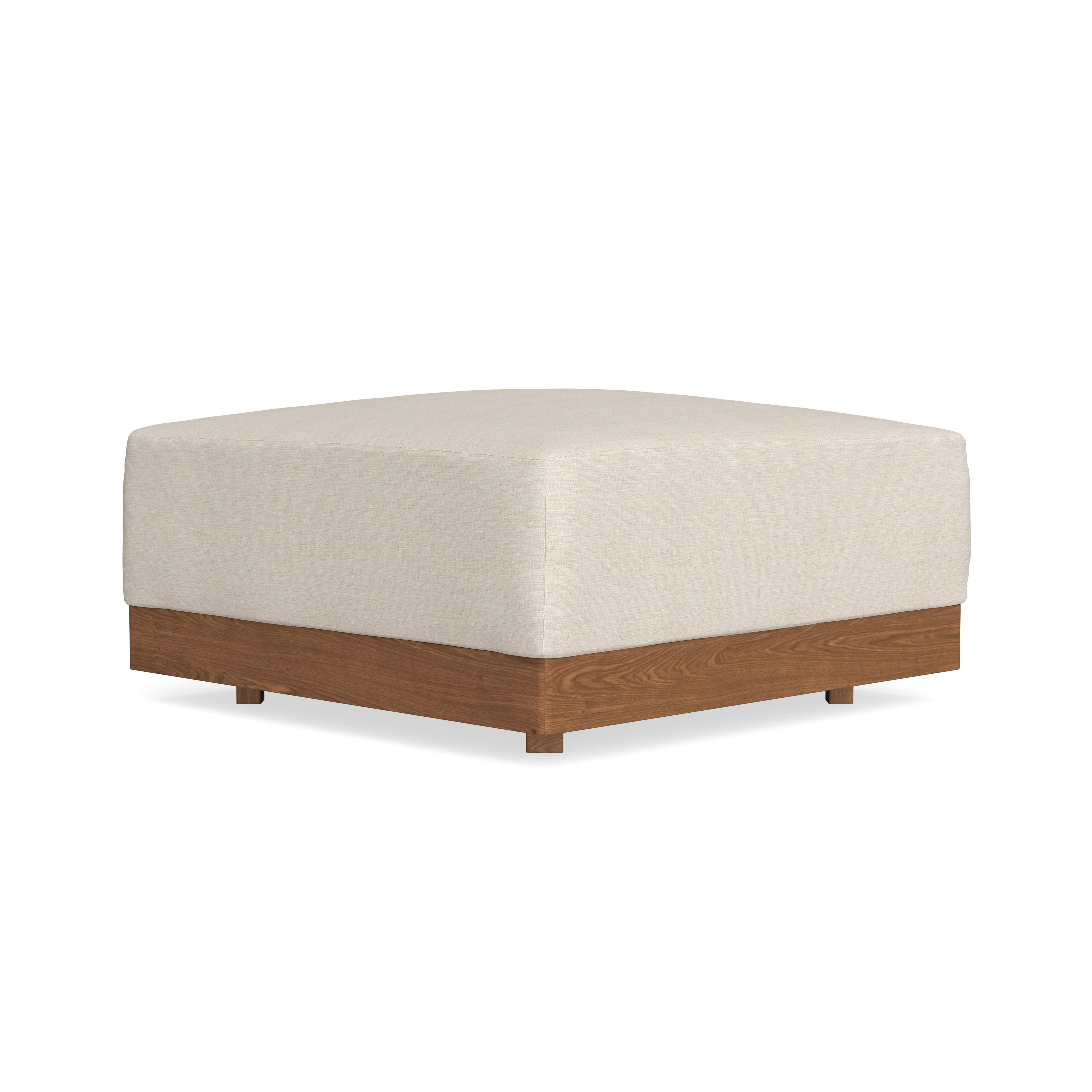 Modular Bondi Espresso Ottoman in Seashell | Classic Blend