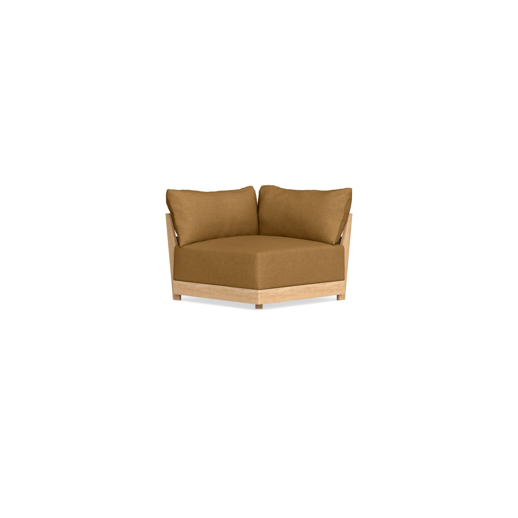 Modular Bondi Latte Corner Chair in Dijon | Memory Foam Blend