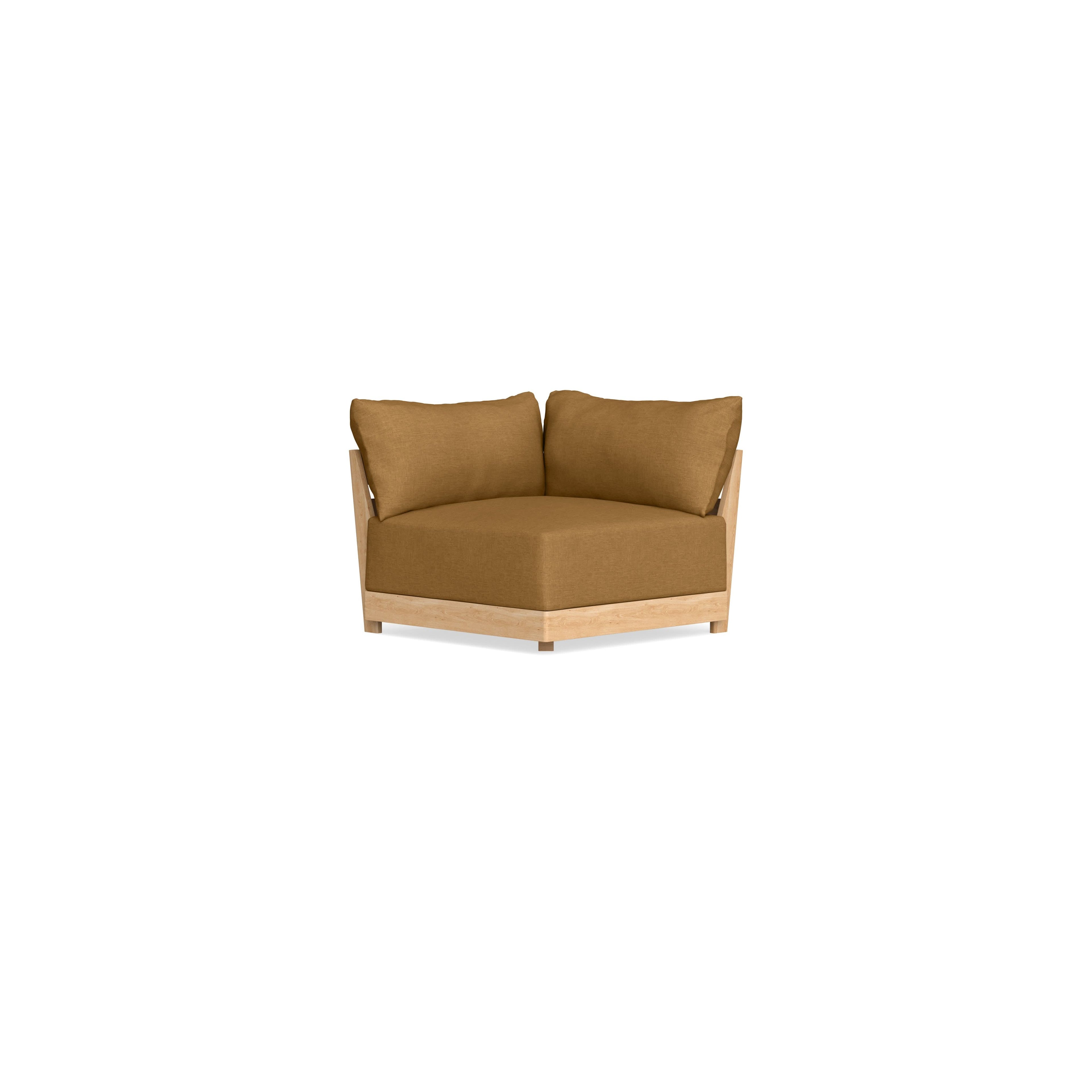 Modular Bondi Latte Corner Chair in Dijon | Memory Foam Blend