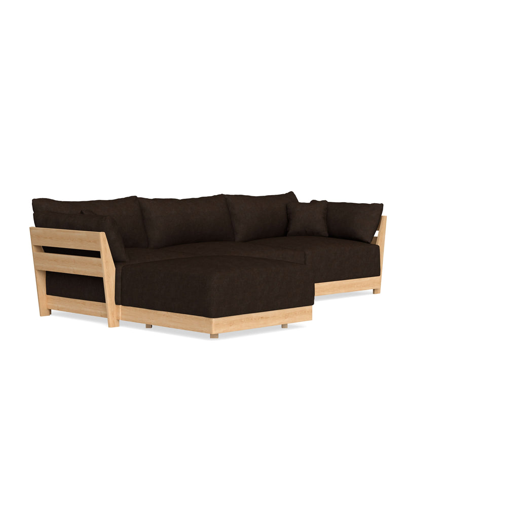 Slipcover Only - Modular Bondi 3-Seater Sectional in Espresso
