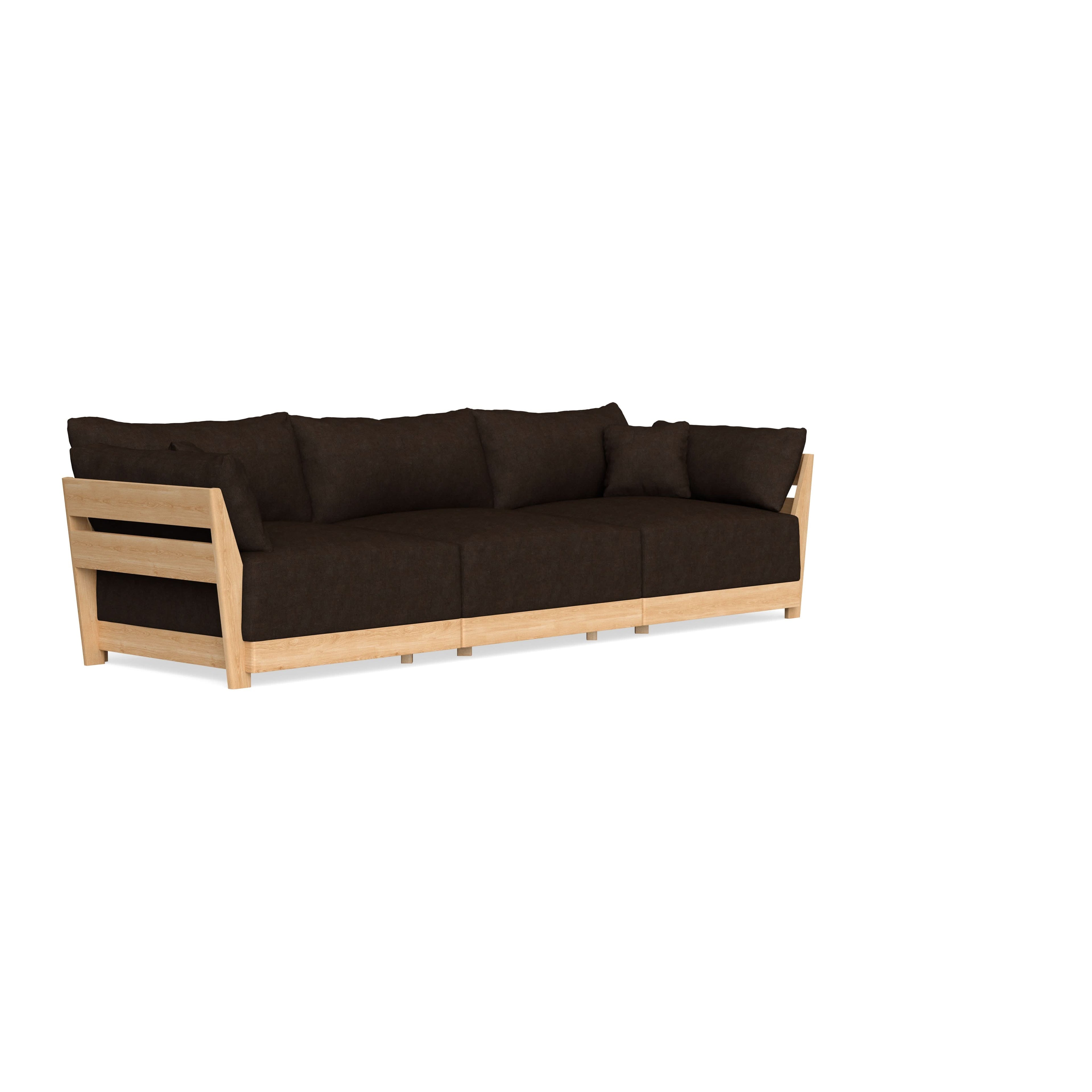 Modular Bondi Latte 3-Seater Sofa in Espresso | Classic Blend