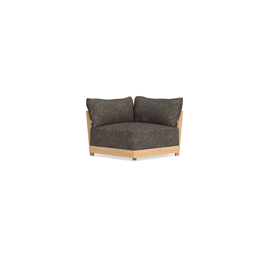 Modular Bondi Latte Corner Chair in Eclipse | Memory Foam Blend